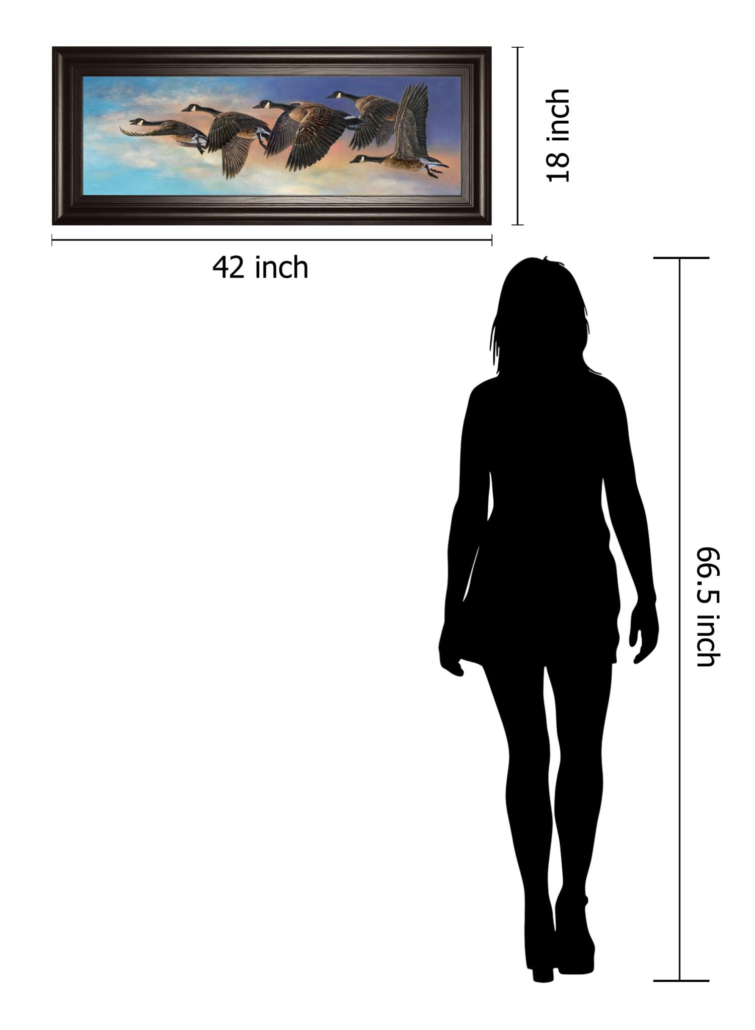 Ascent By Carolyn Mock 18X42 Framed Print