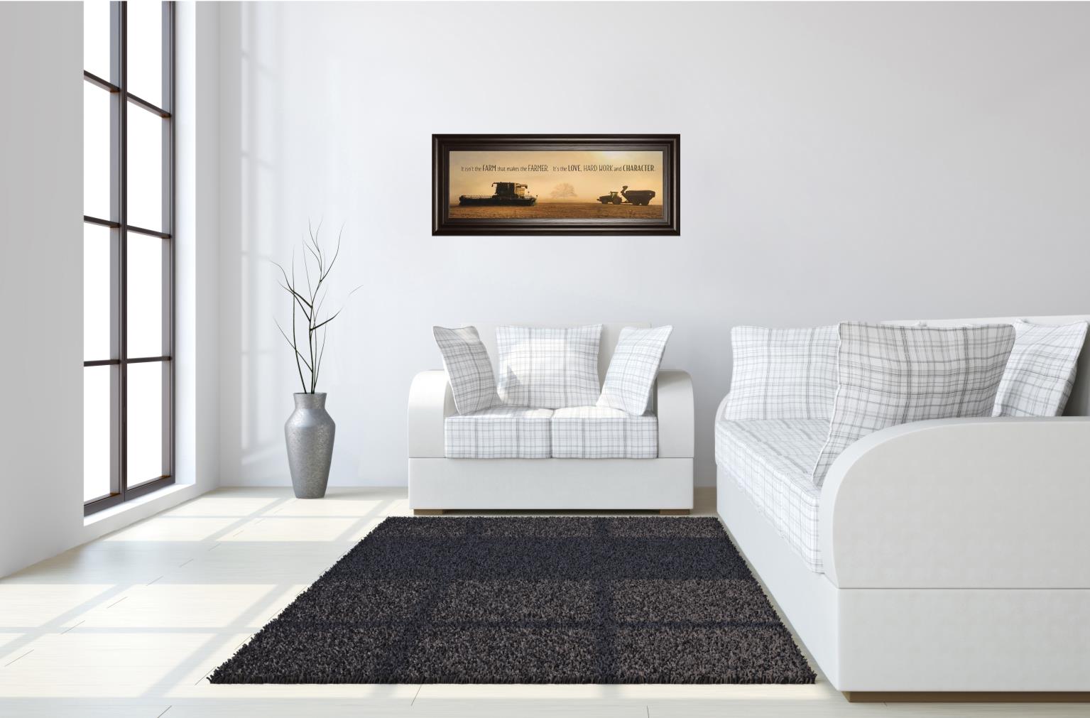 The Farmer By Lori Dieter 18X42 Framed Print