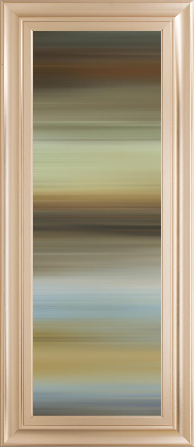 Abstract Horizon I By James Mcmaster 18X42 Framed Print