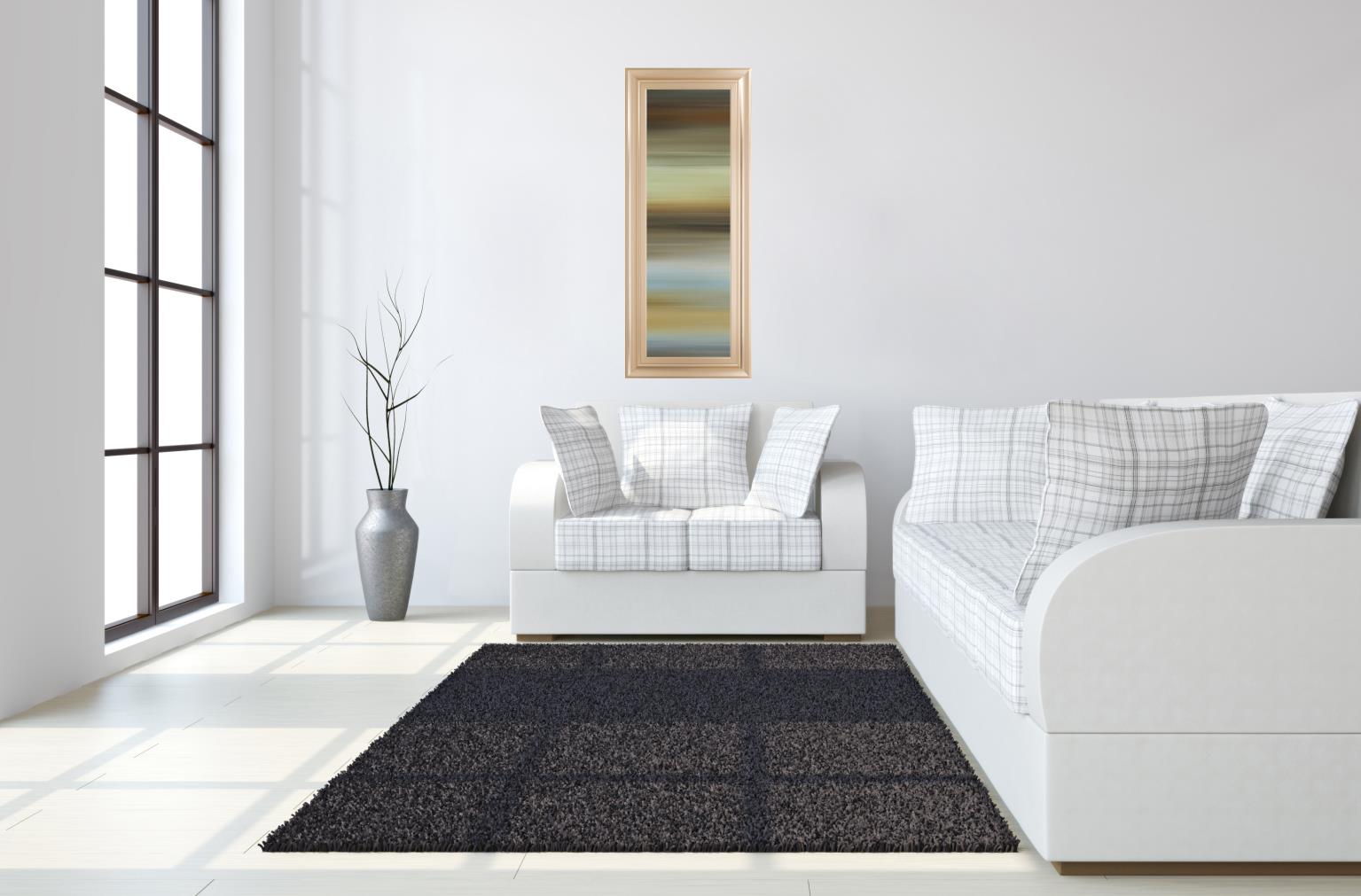Abstract Horizon I By James Mcmaster 18X42 Framed Print