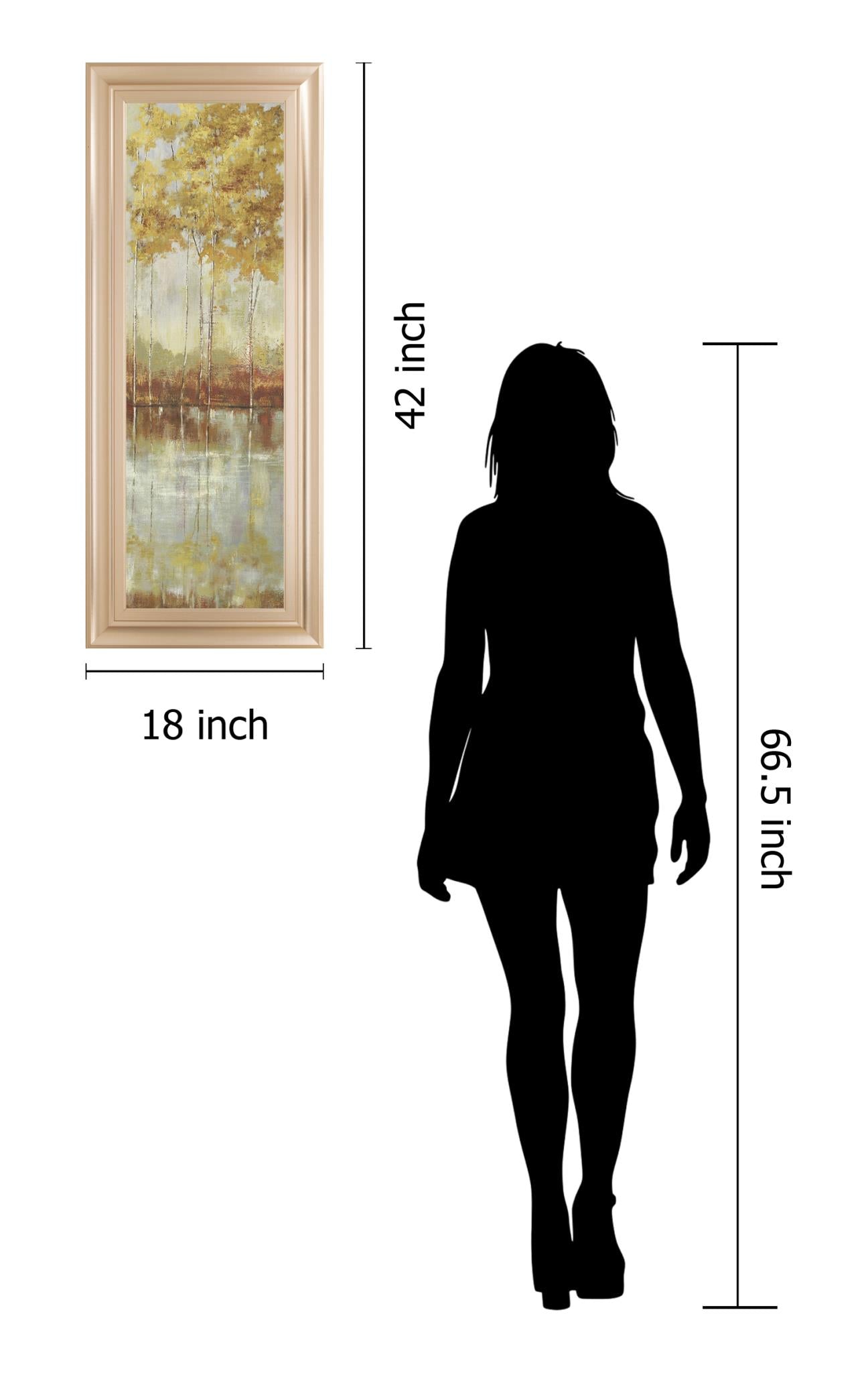 Reflections I  By Allison Pearce 18X42 Framed Print