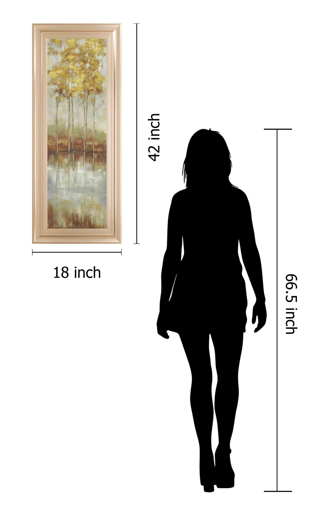 Reflections Ii By Allison Pearce 18X42 Framed Print