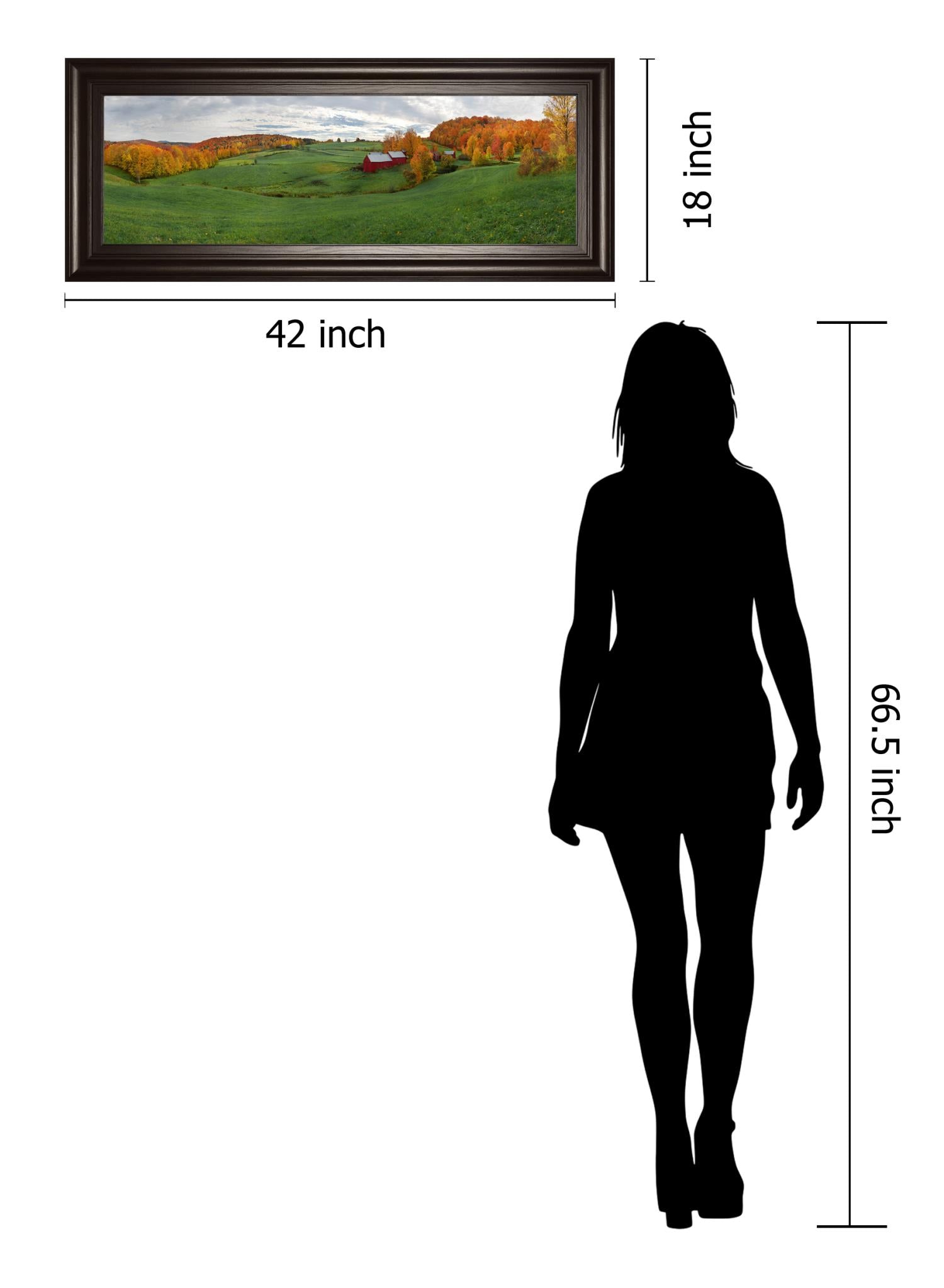 Jenne Farm By Shelley Lake 18X42 Framed Print