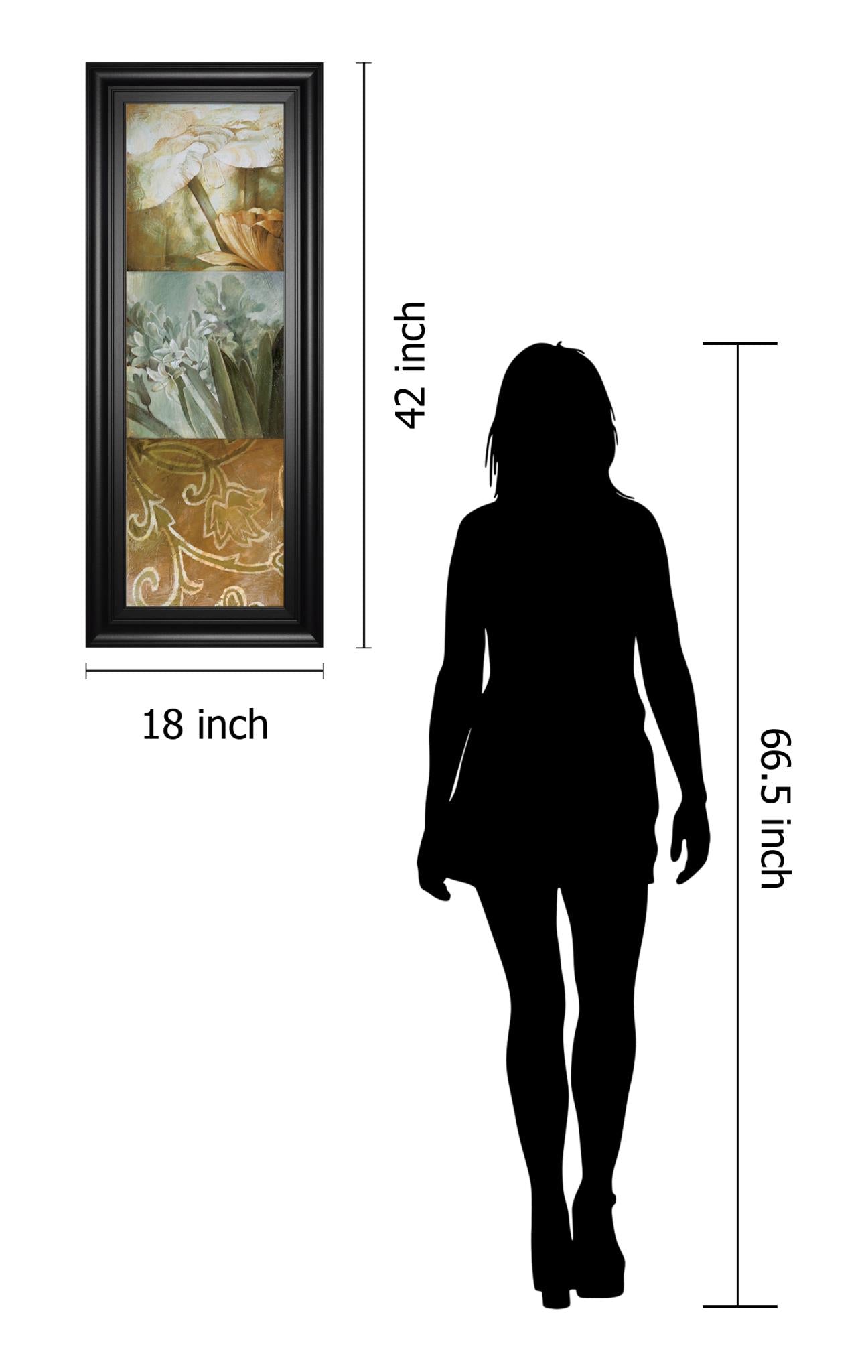 Square Choices By Thompson, L. 18X42 Framed Print