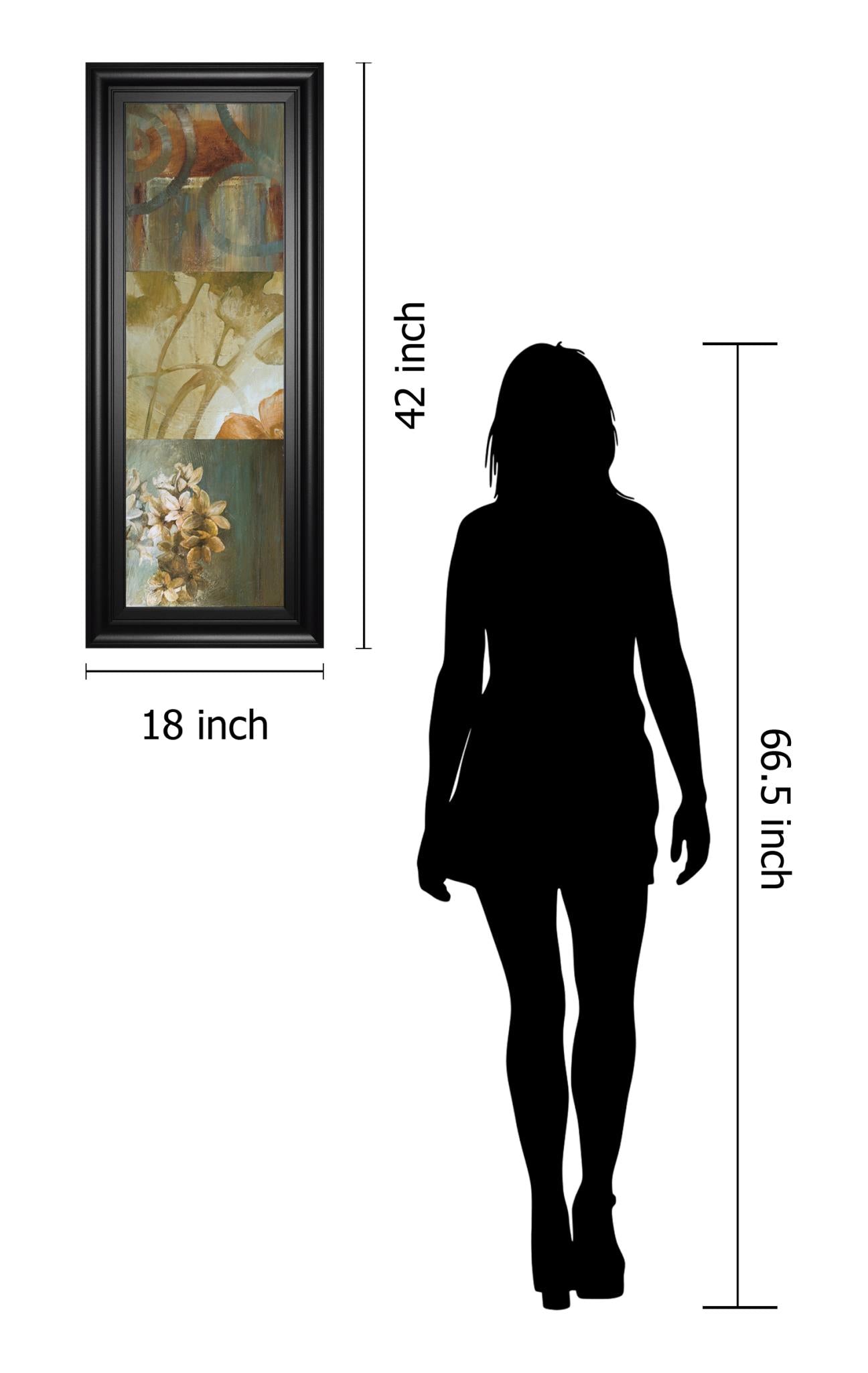 Square Choices By Thompson, L. 18X42 Framed Print