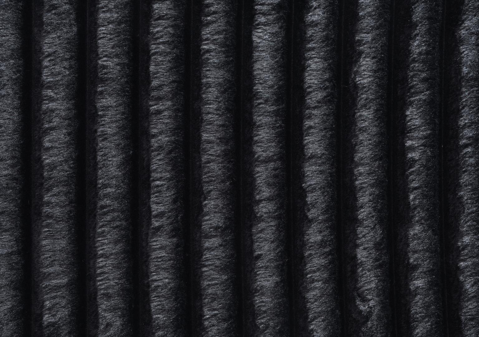 U247 - Corduroy 3 Piece Sectional - Black