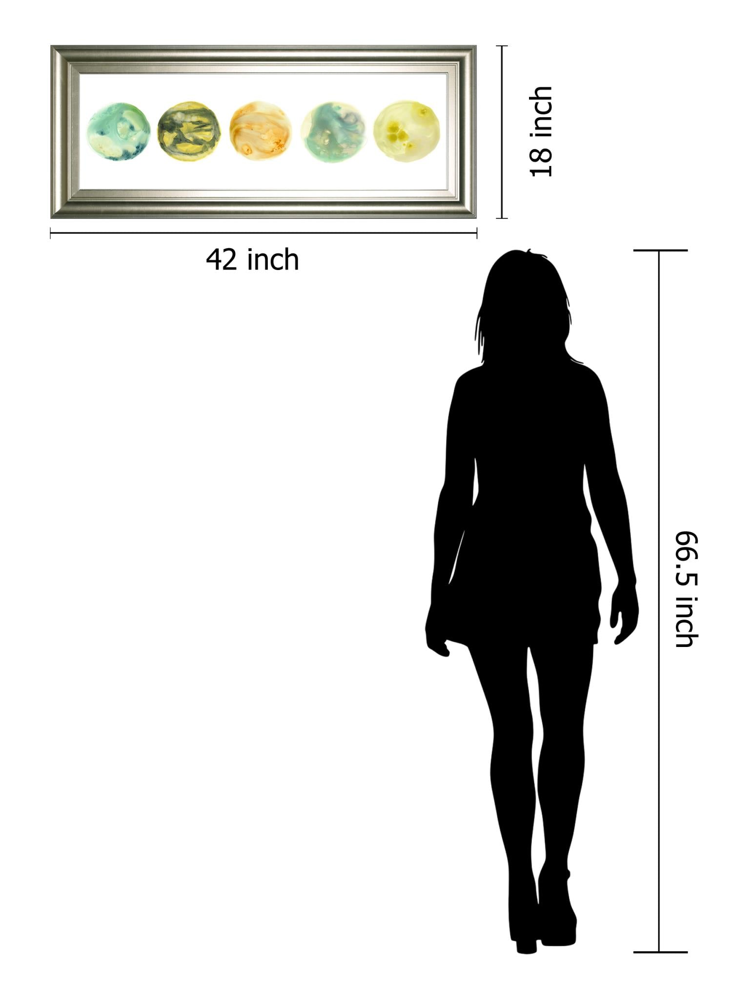 Planetary Vii By June Erica Vess 18X42 Framed Print