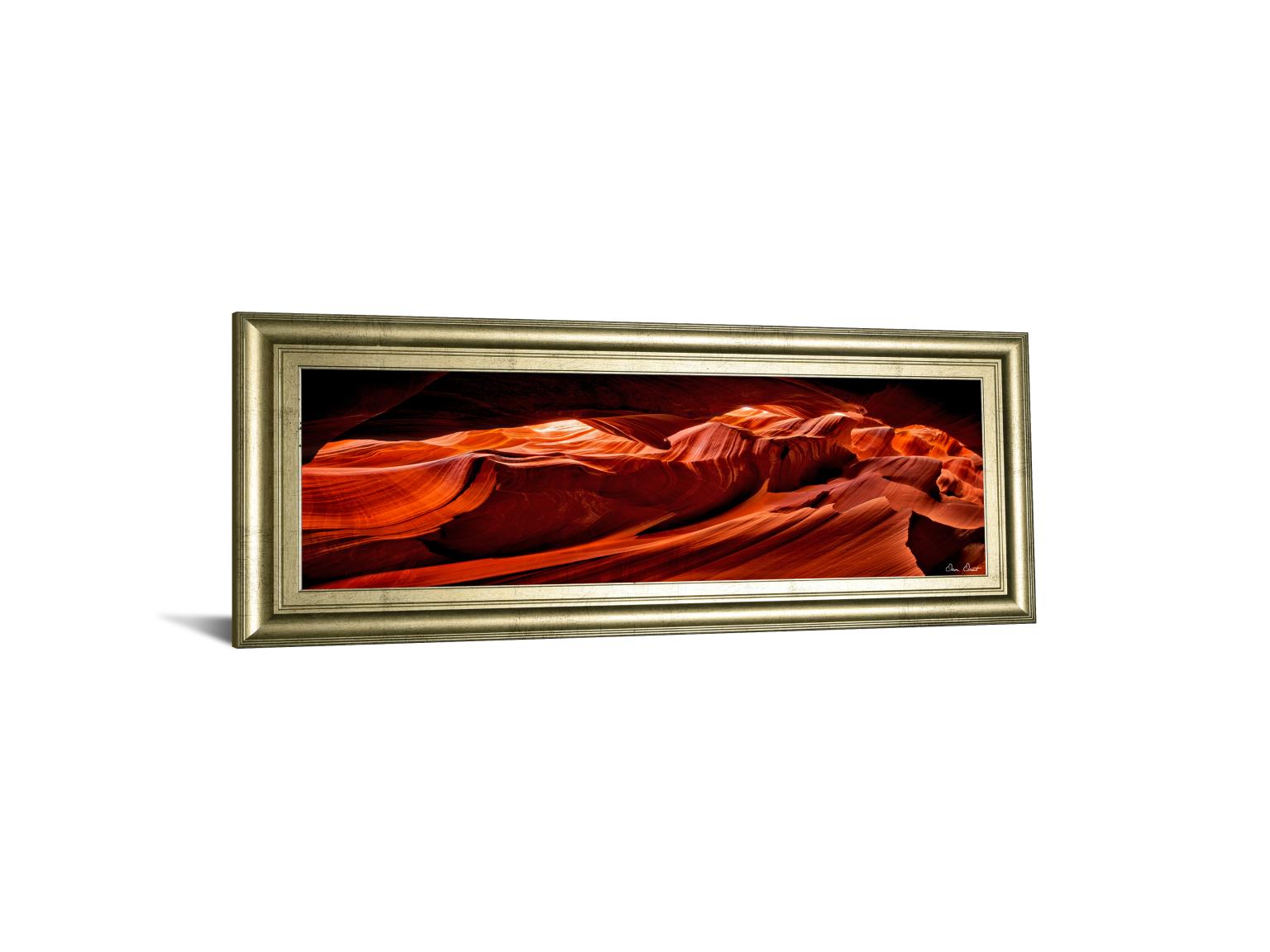 Sun Shining Through Canyon Viii By David Drost 18X42 Framed Print