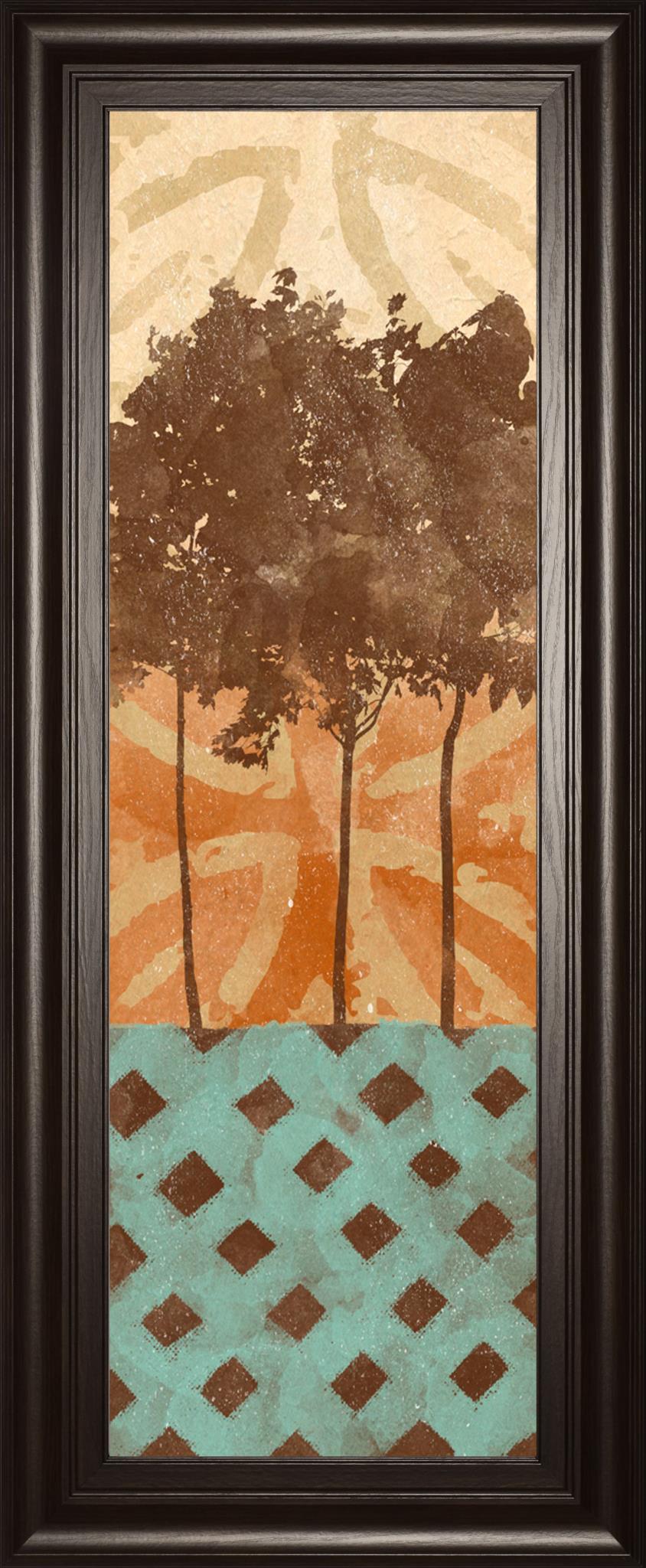 Tribal Trio I By Alonzo Saunders 18X42 Framed Print