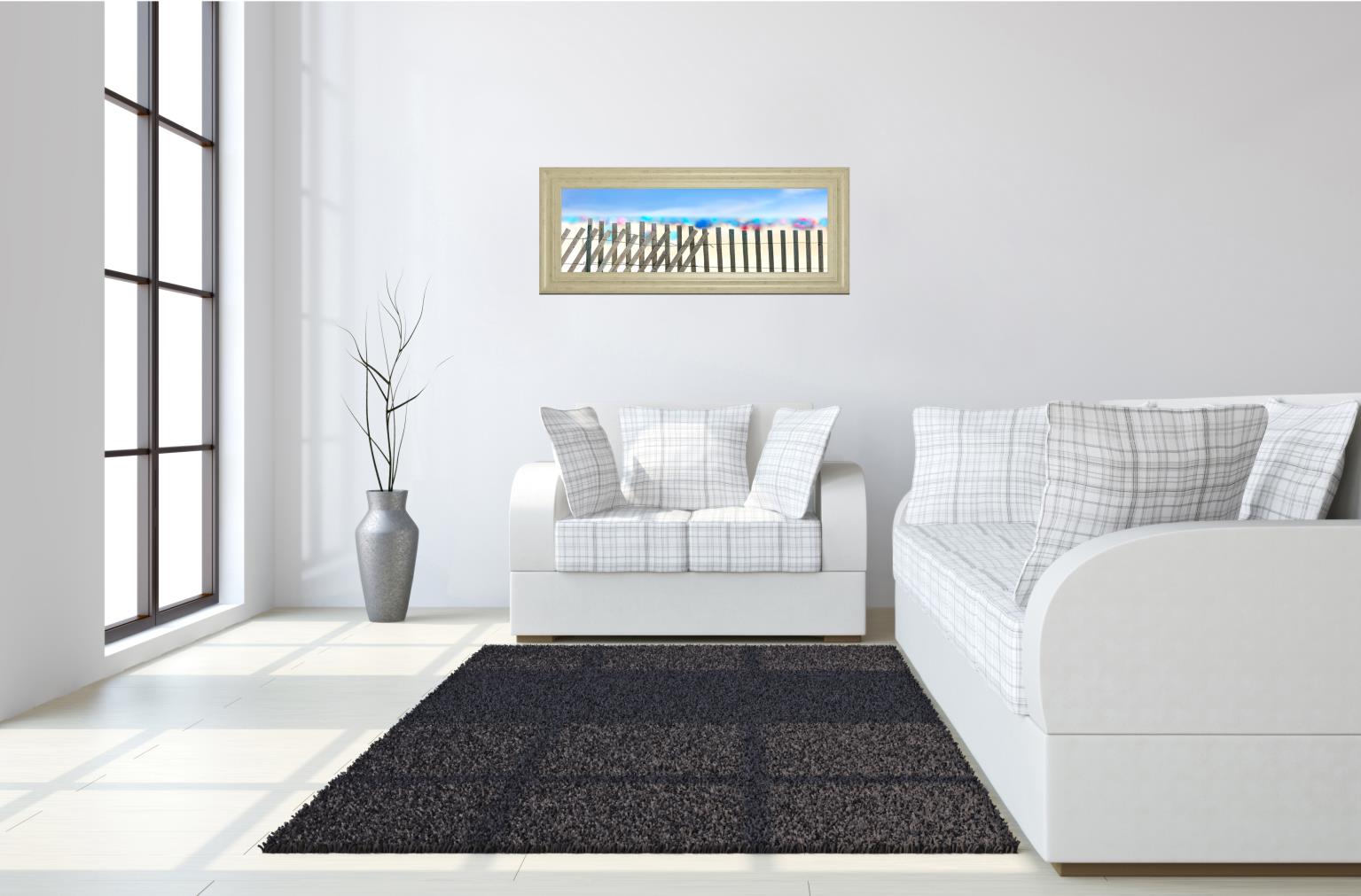 Beachscape Ii By James Mcloughlin 18X42 Framed Print