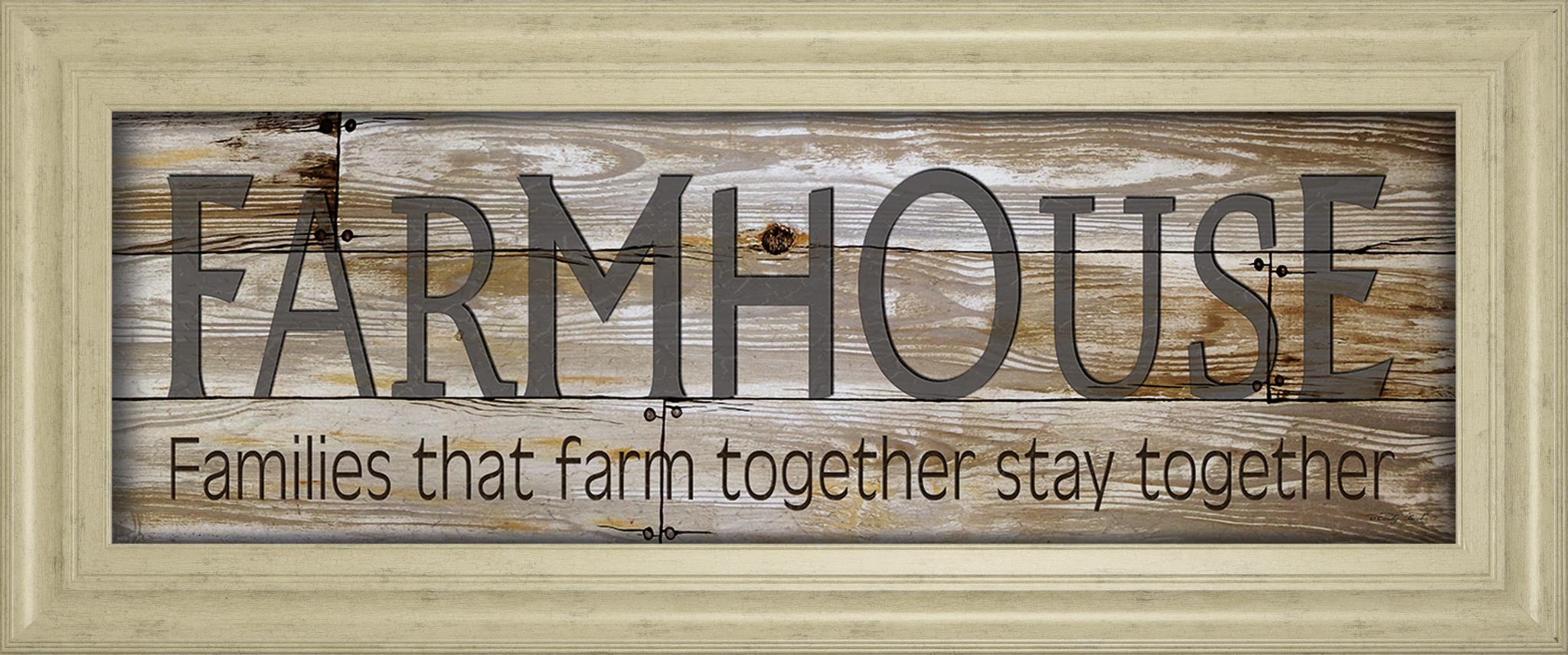 Farmhouse By Cindy Jacobs 18X42 Framed Print