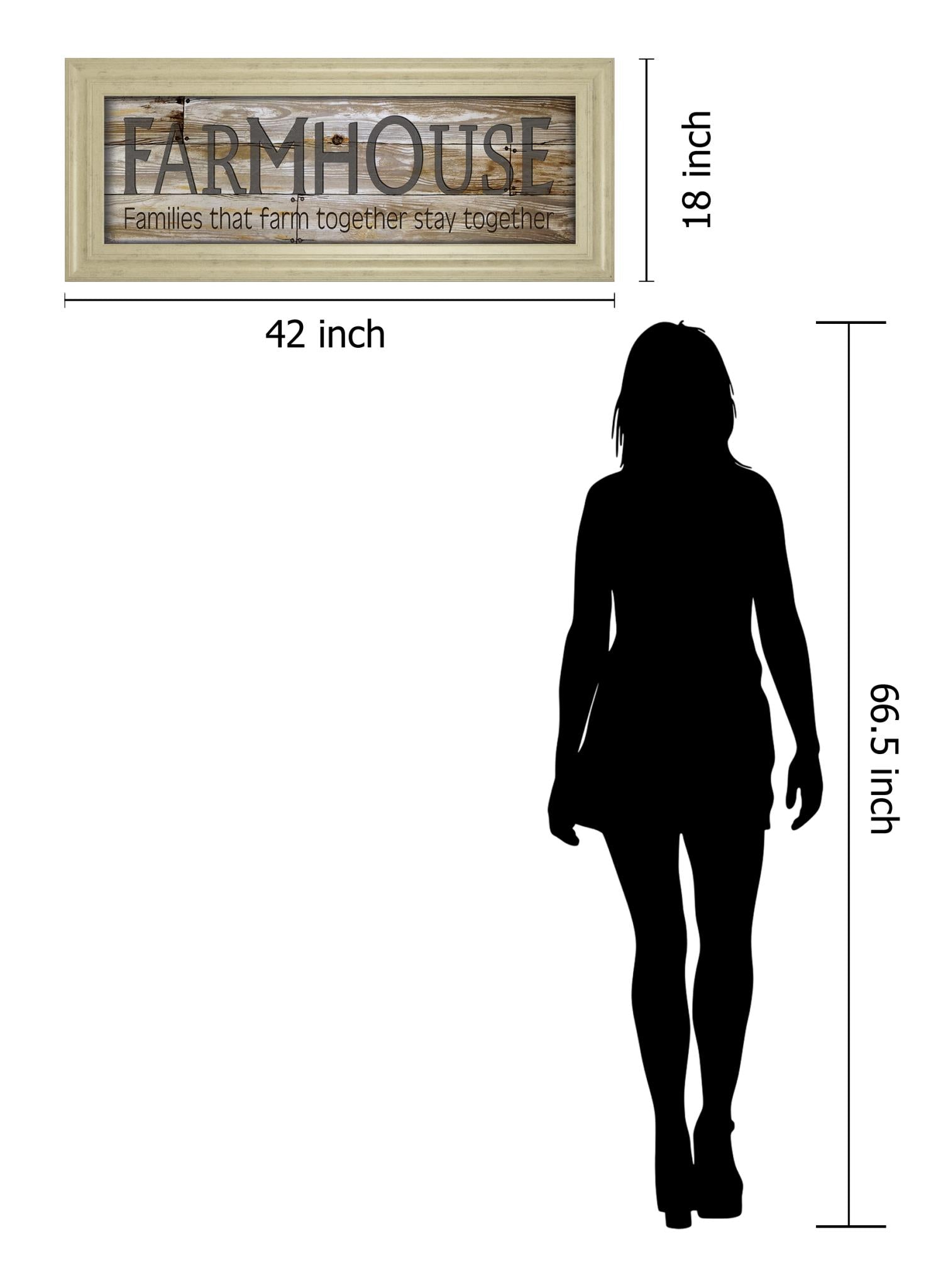 Farmhouse By Cindy Jacobs 18X42 Framed Print