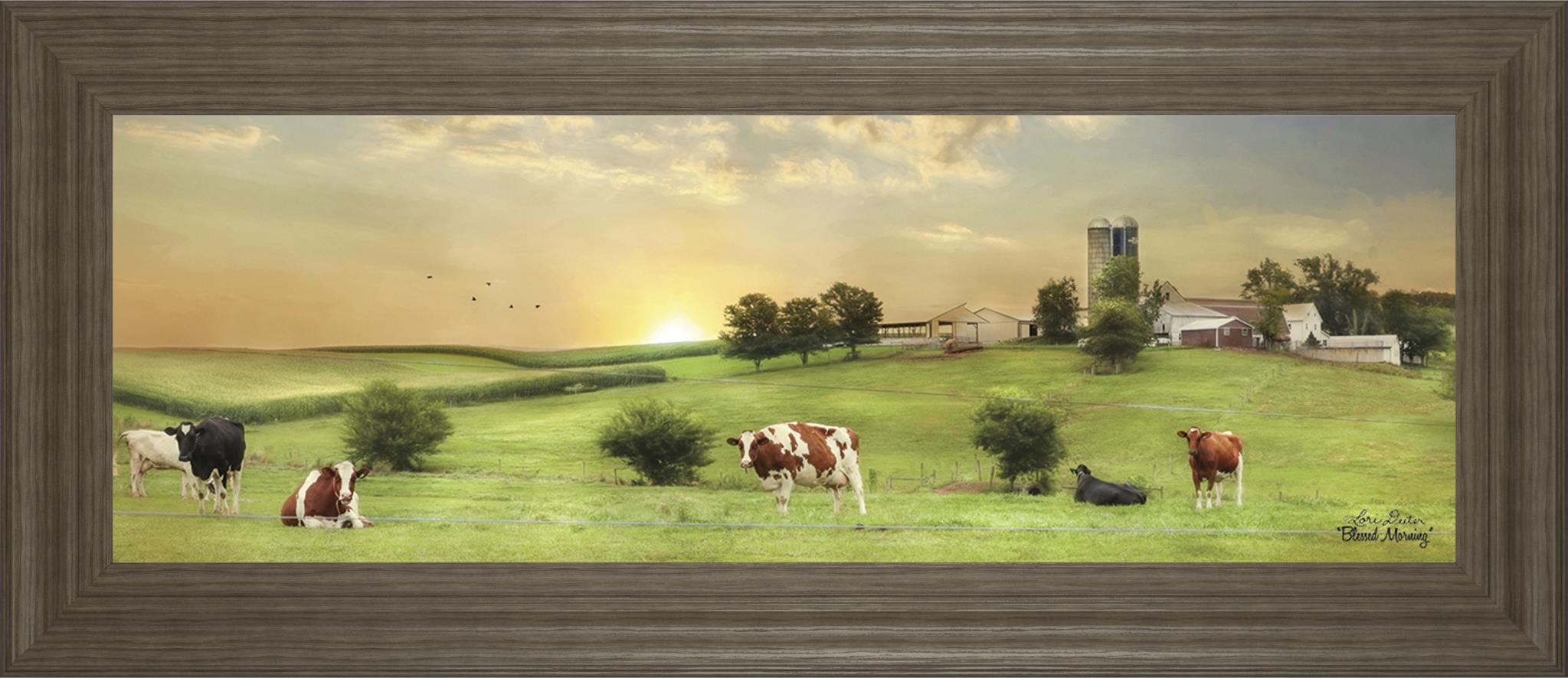 Blessed Morning By Lori Deiter 18X42 Framed Print