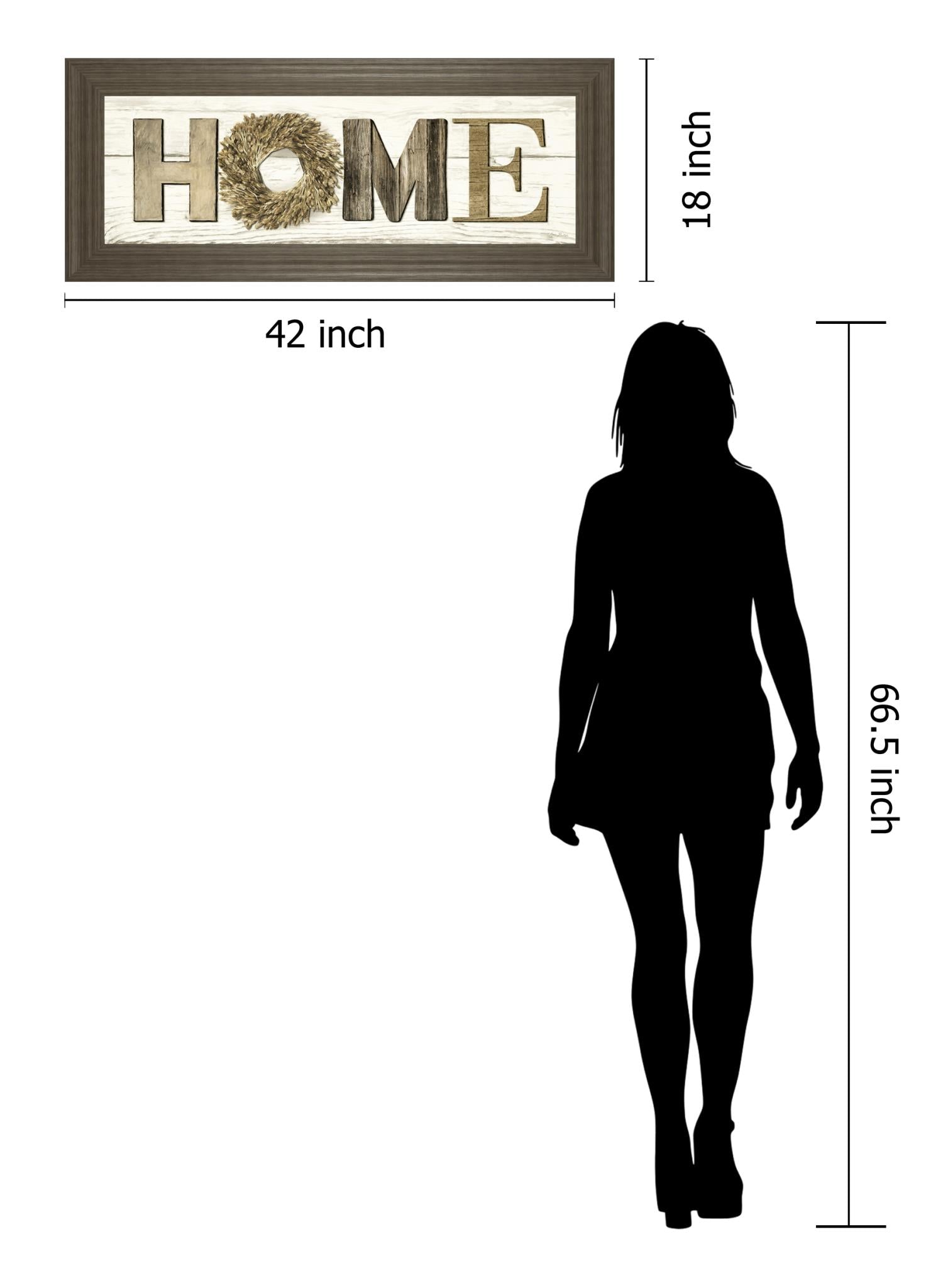 Home By Lori Deiter 18X42 Framed Print