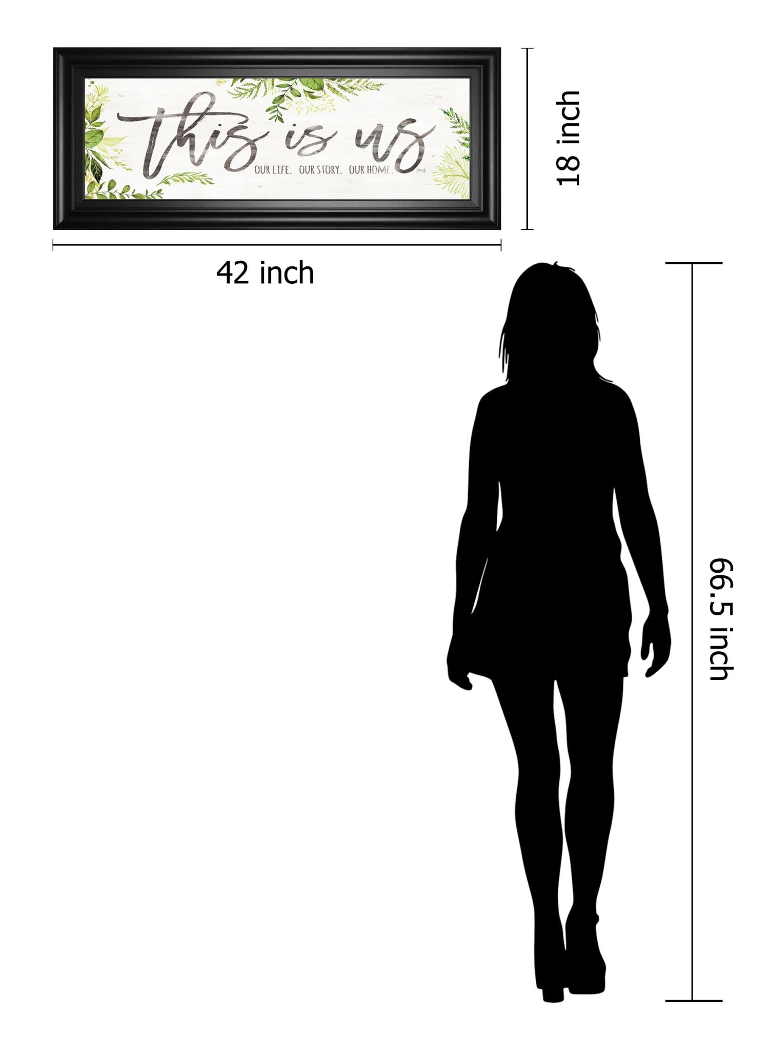 This Is Us By Marla Rae 18X42 Framed Print