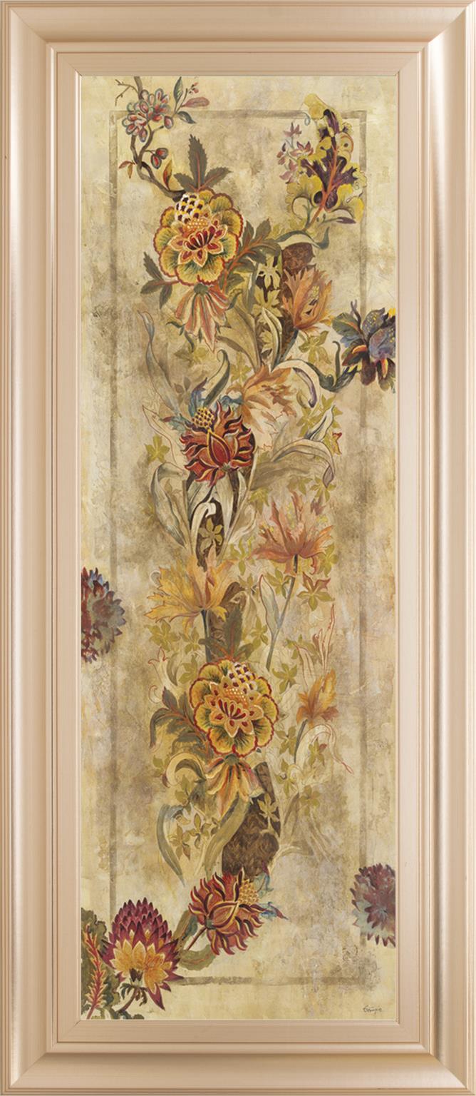 Fleur Delicate Ii By Georgie 18X42 Framed Print