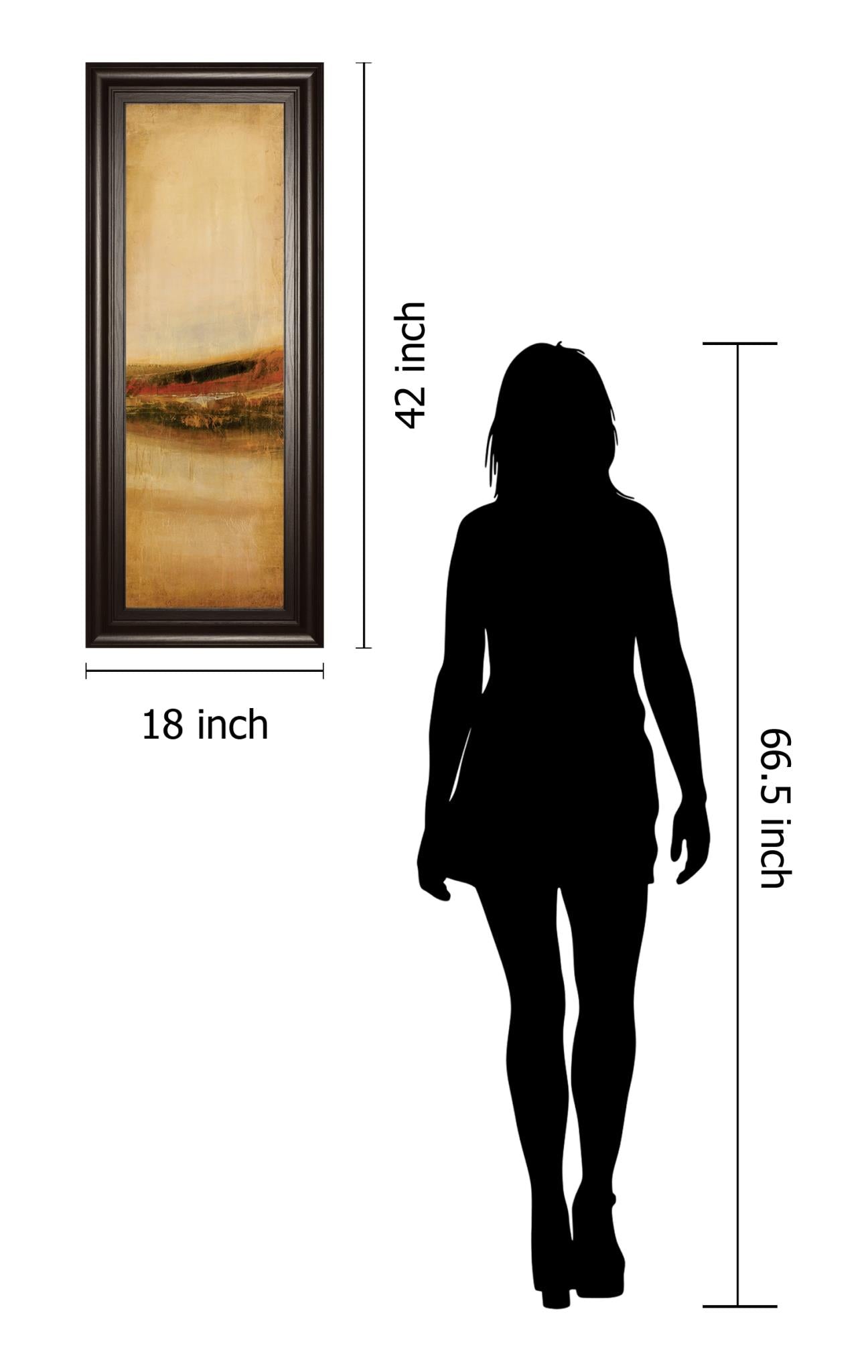 Tall Colour I By Hunter 18X42 Framed Print