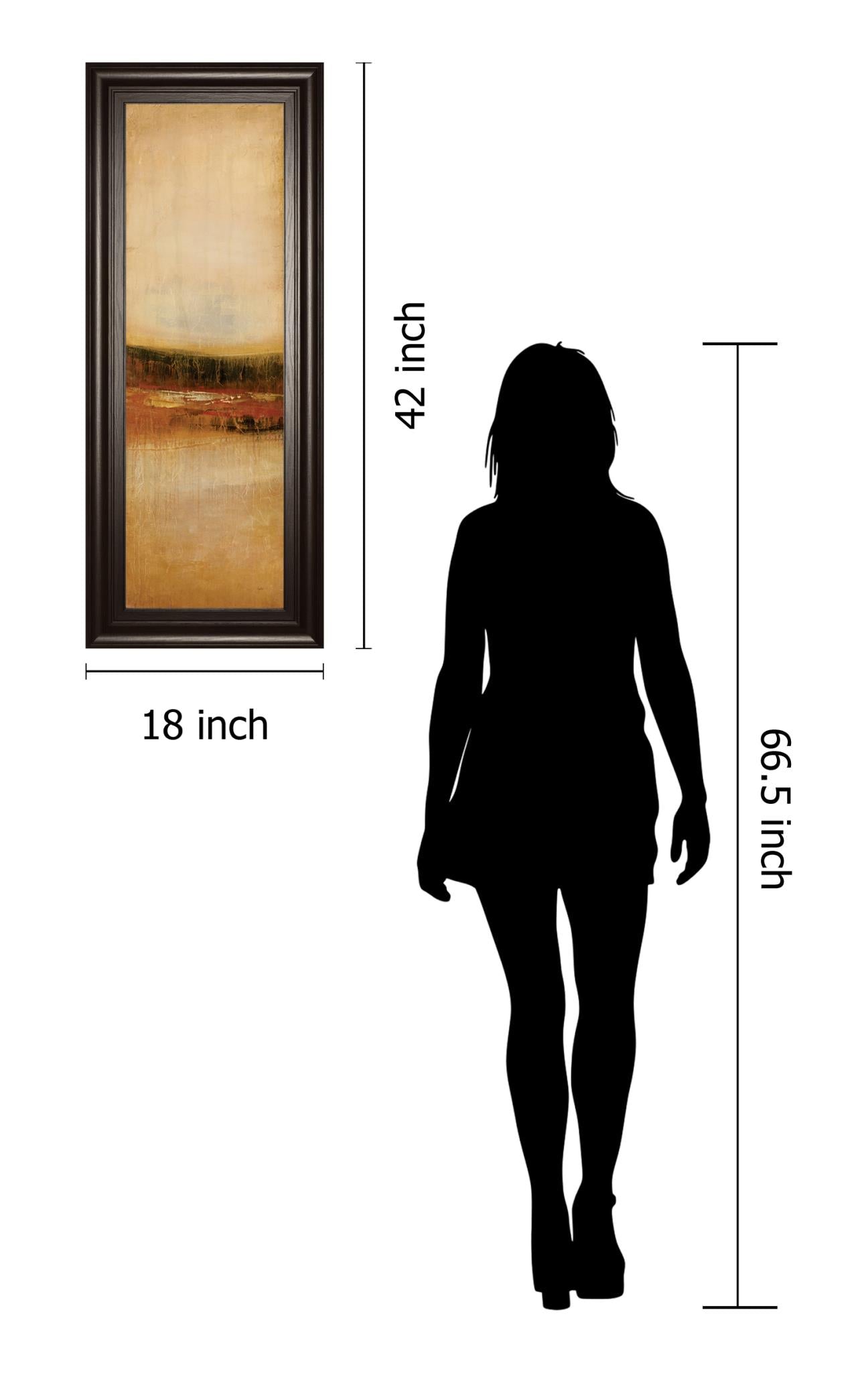 Tall Colour Ii By Hunter 18X42 Framed Print