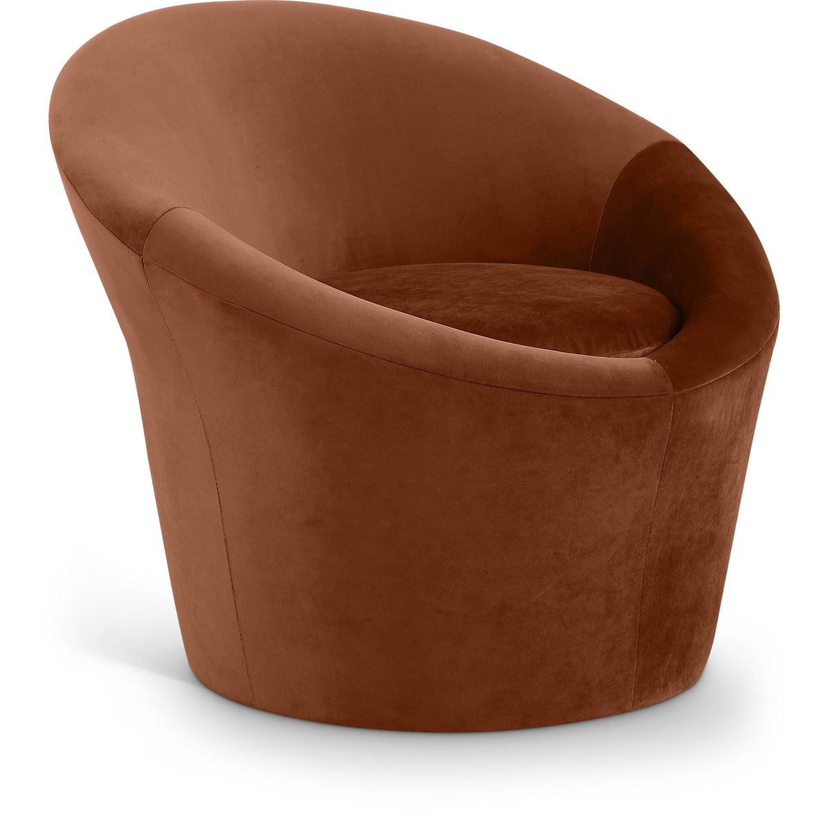 Tristan - Accent Chair - Dark Brown Velvet