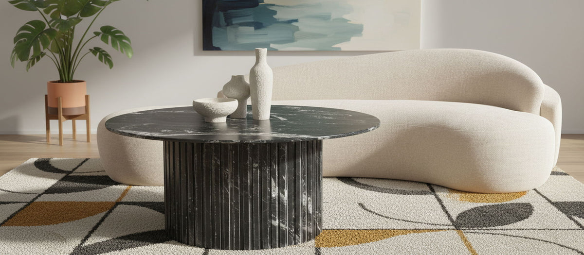 Genoa - Marble & Travertine Table - Table