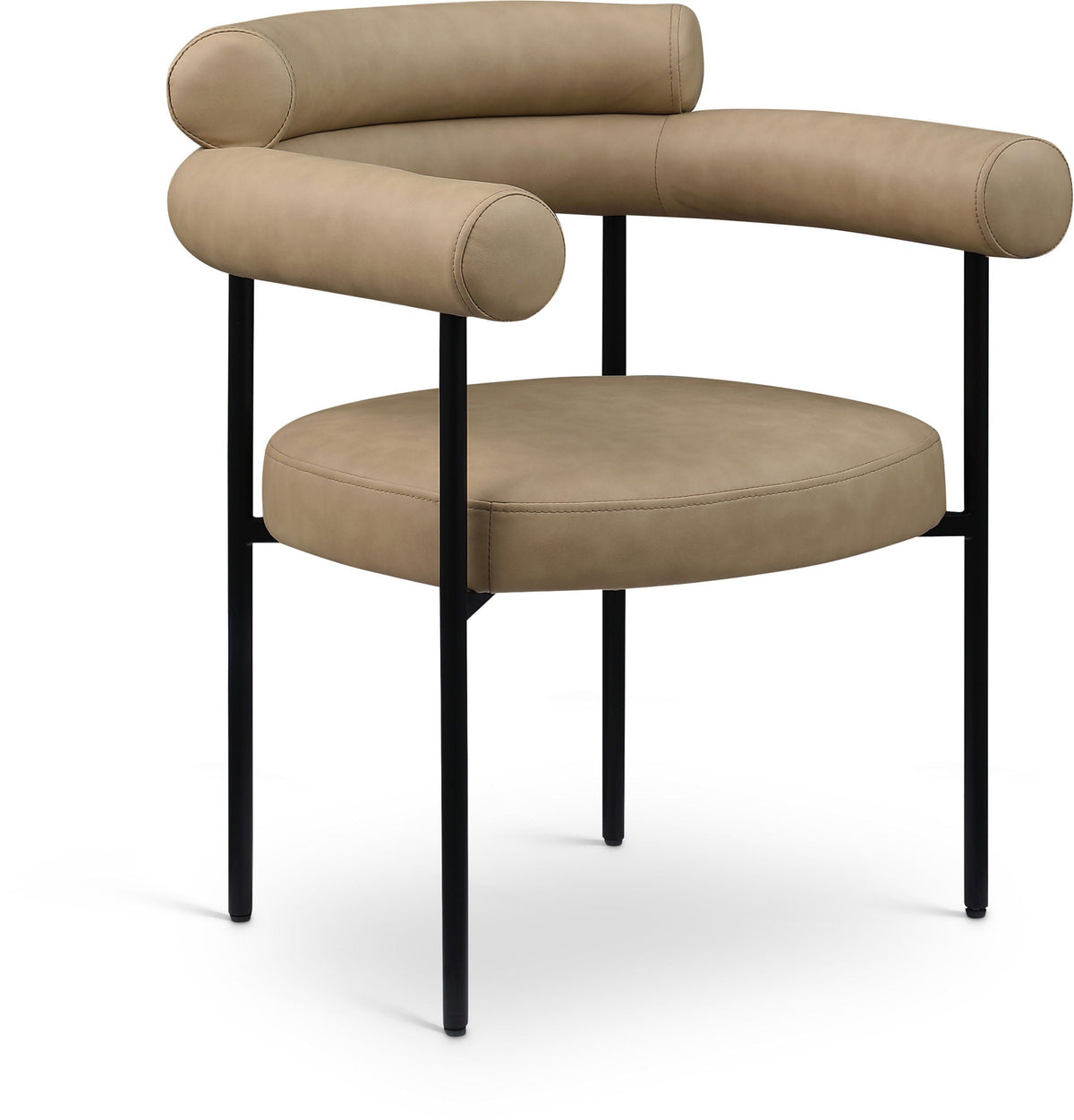 Blake - Faux Leather Dining Chair (Set of 2) - Tan