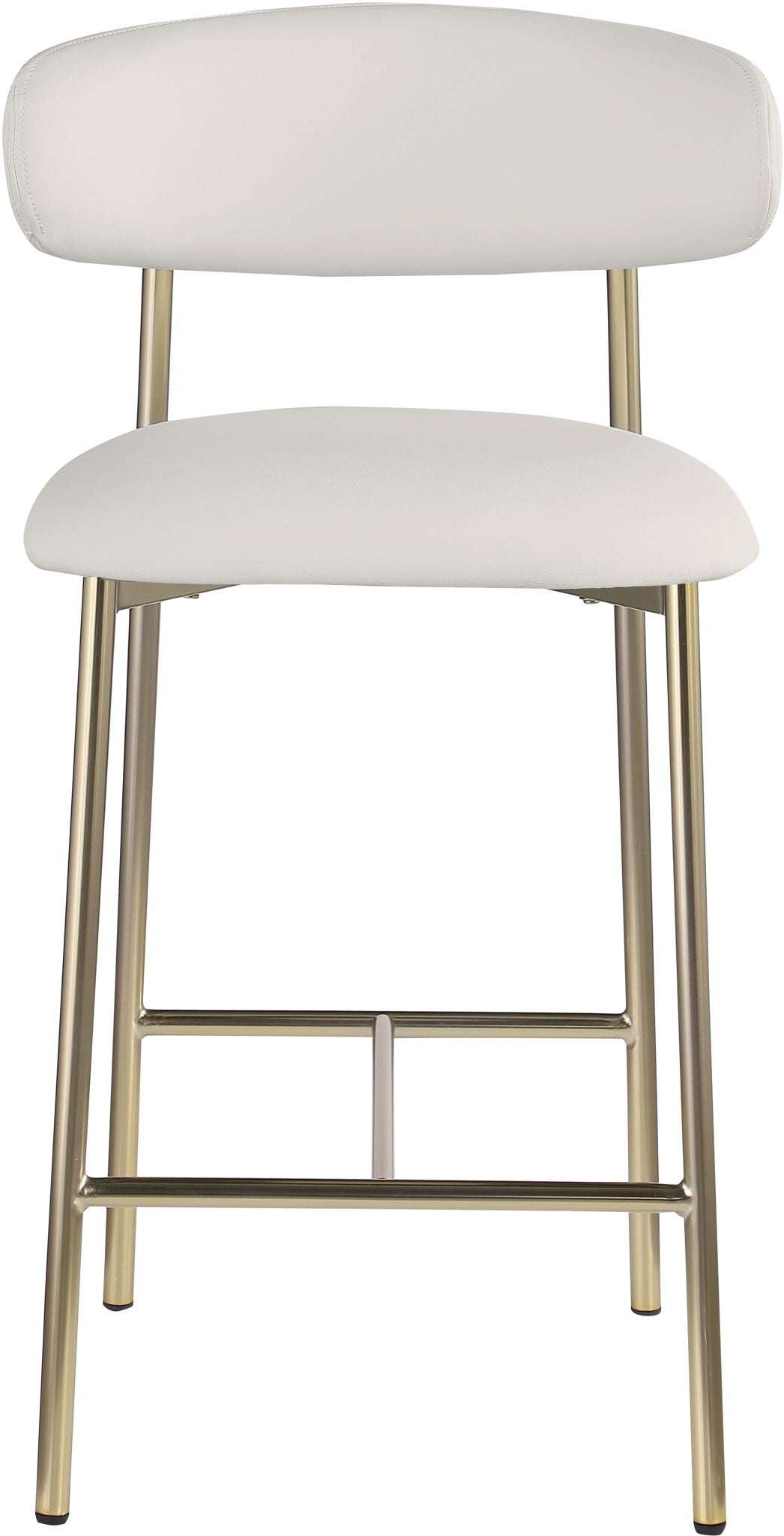 Lupita - Counter Stool (Set of 2) with Brushed Gold Frame