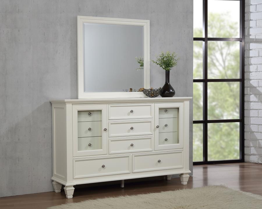 Sandy Beach 11-drawer Dresser with Mirror