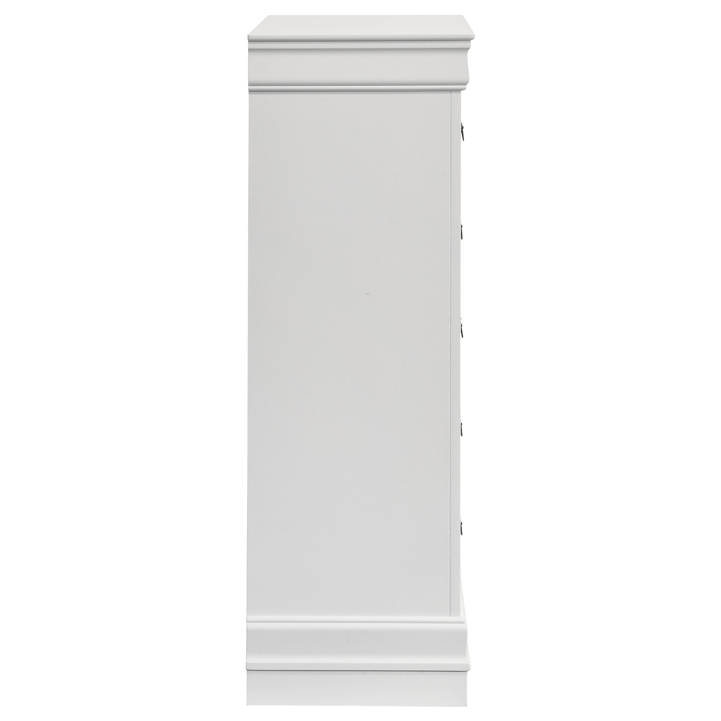 Louis Philippe 5-drawer Bedroom Chest White