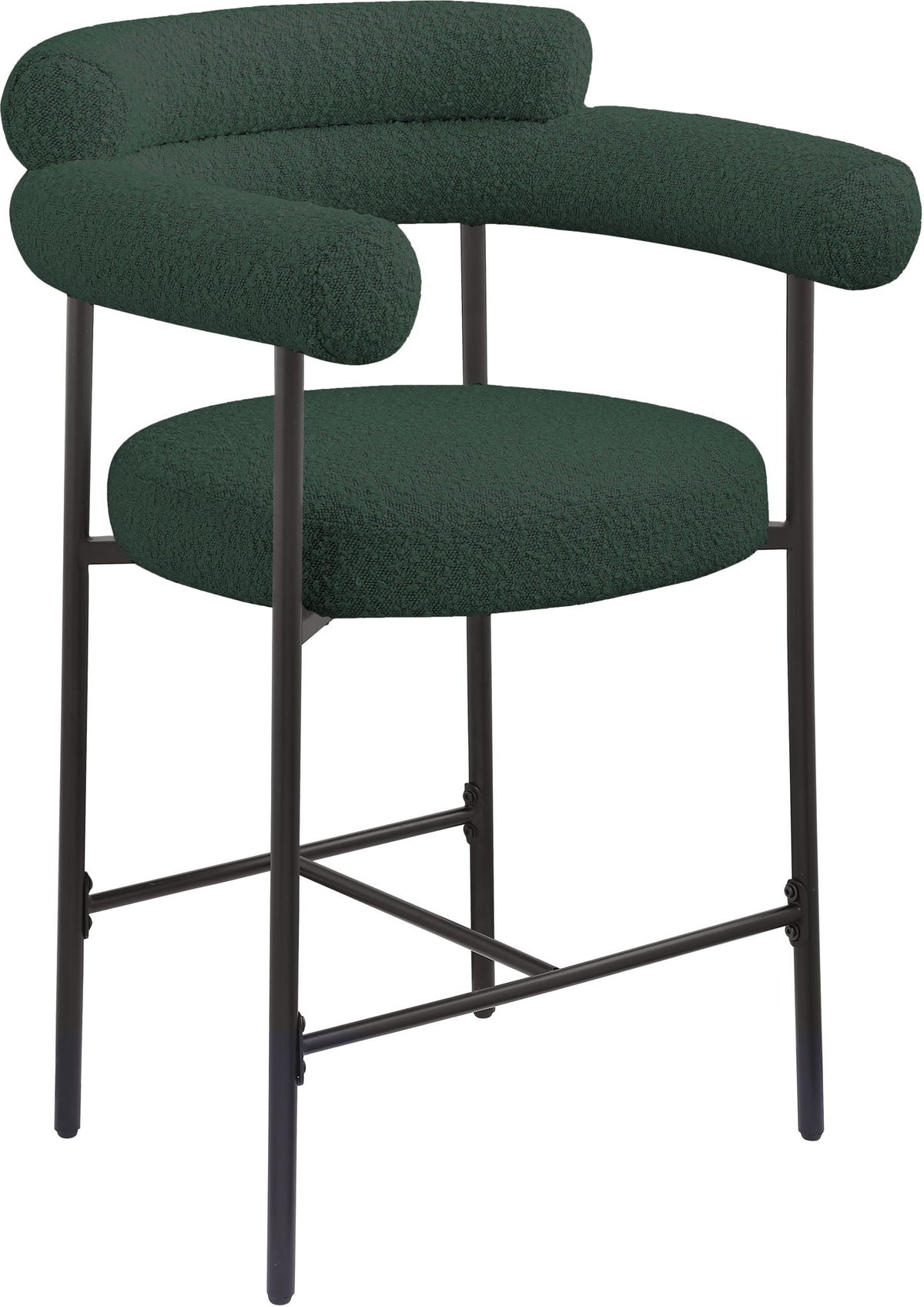 Blake - Counter Stool (Set of 2) with Black Base