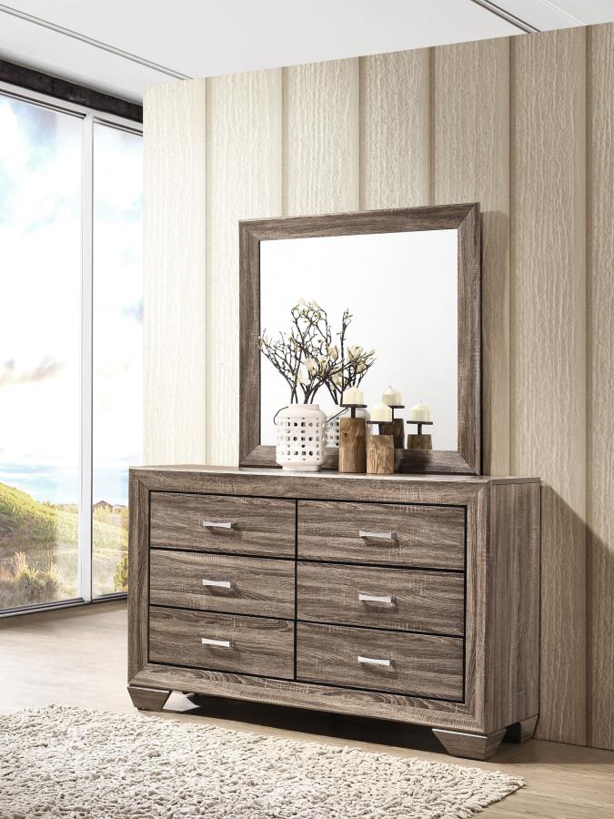 Kauffman 6-drawer Dresser with Mirror