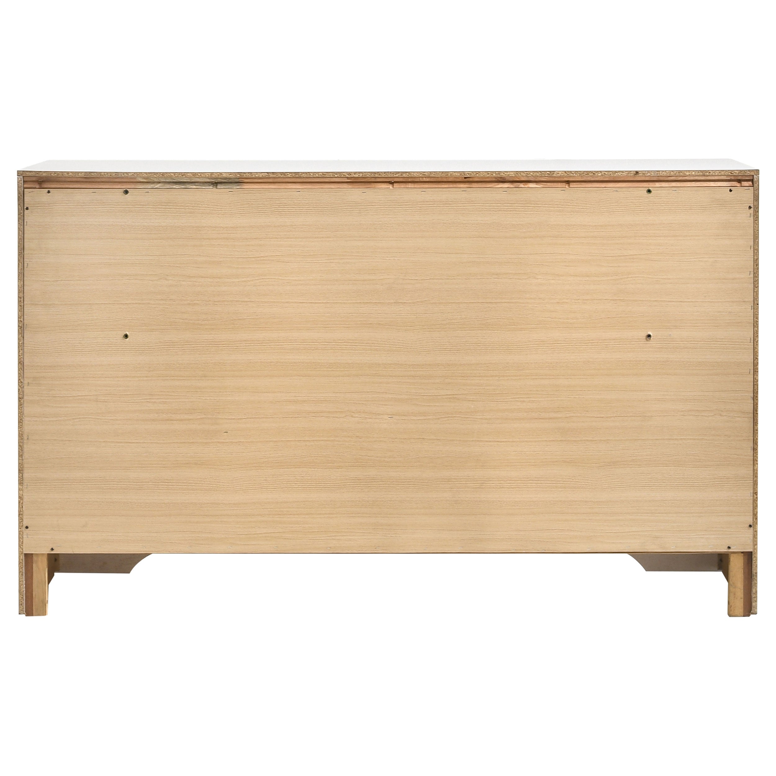 Miranda 7-drawer Dresser White and Rhinestone