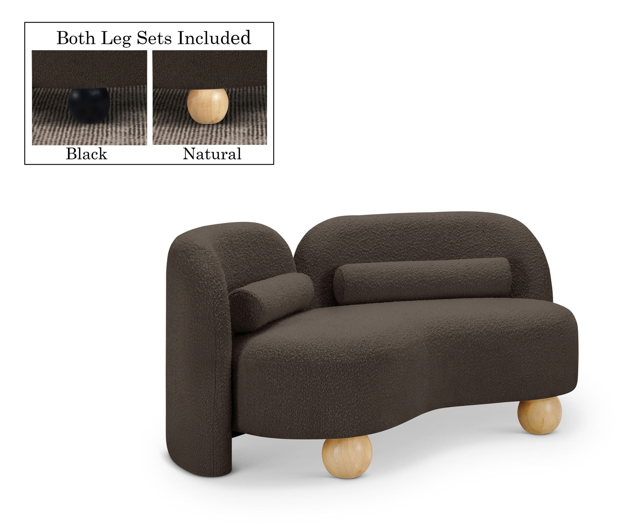 Daphne - Boucle Loveseat