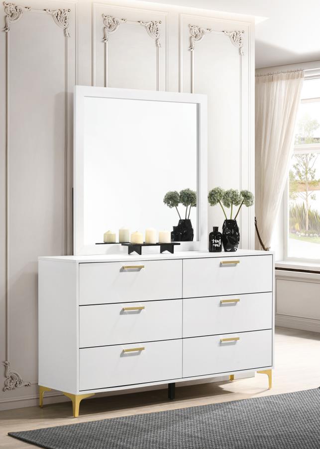 Kendall 6-drawer Dresser with Mirror