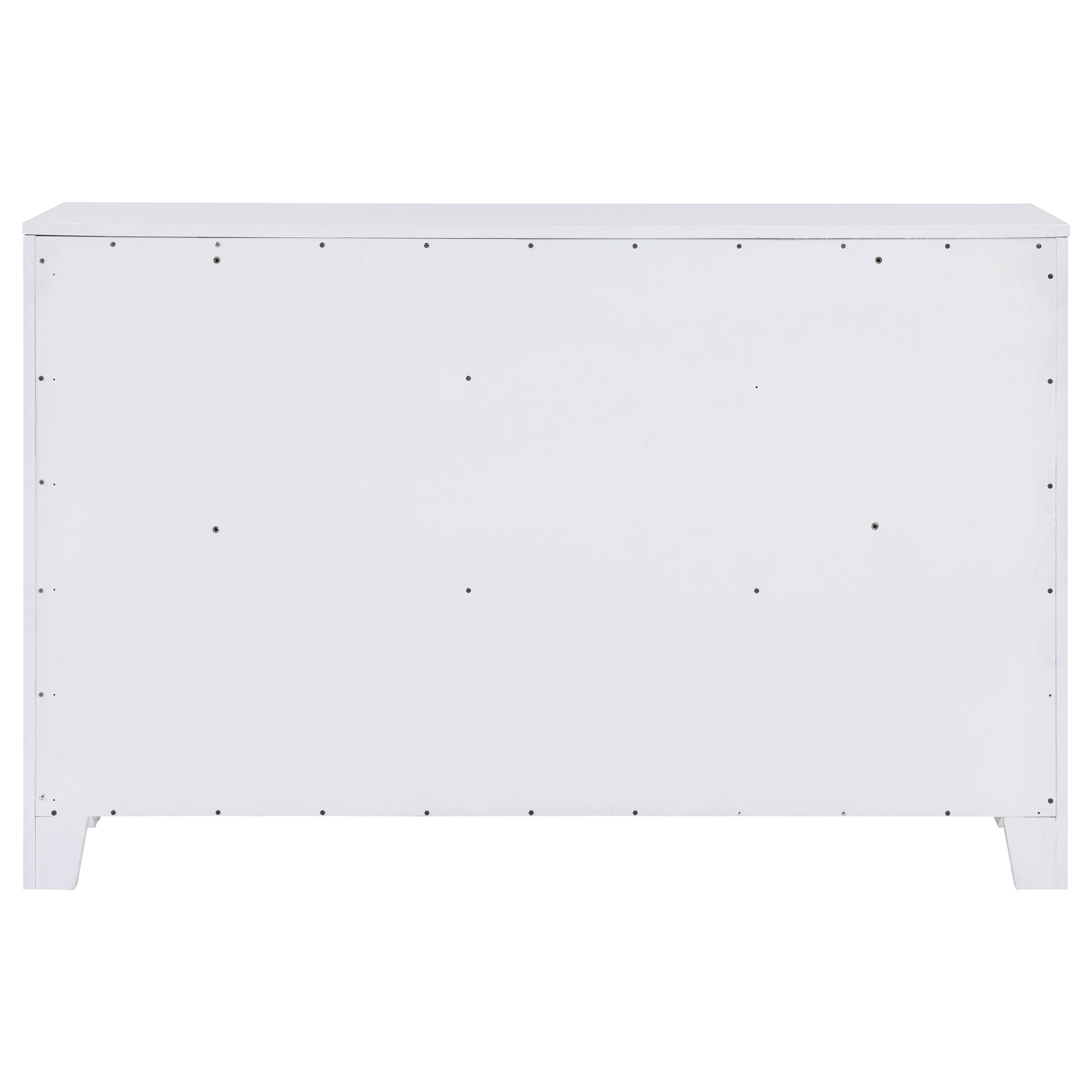 Anastasia 6-drawer Bedroom Dresser with Mirror Pearl White