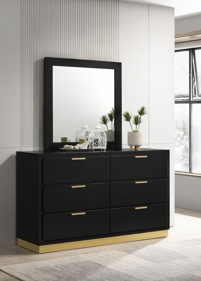 Caraway 6-drawer Dresser with Mirror