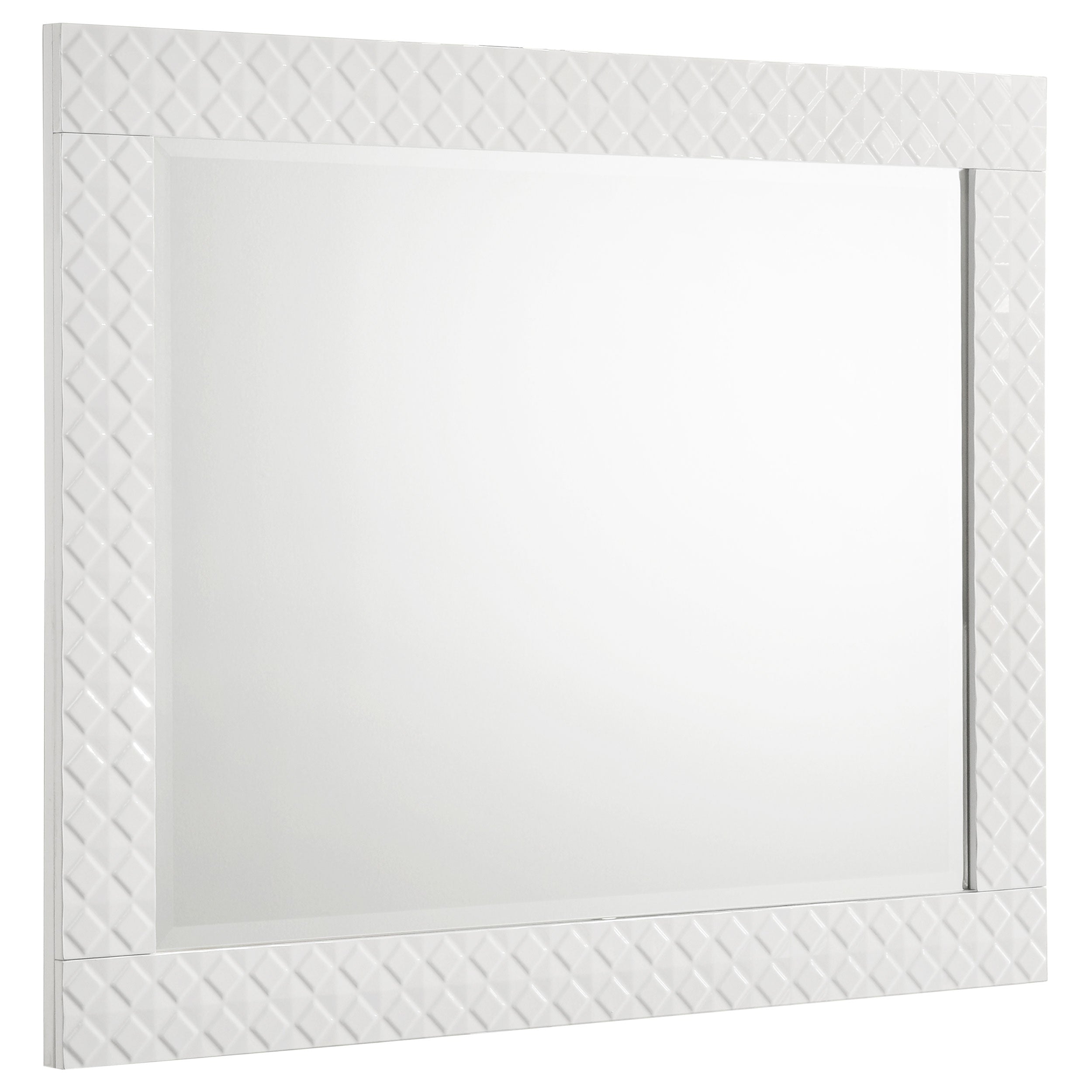 Ives   Bedroom Set White High Gloss