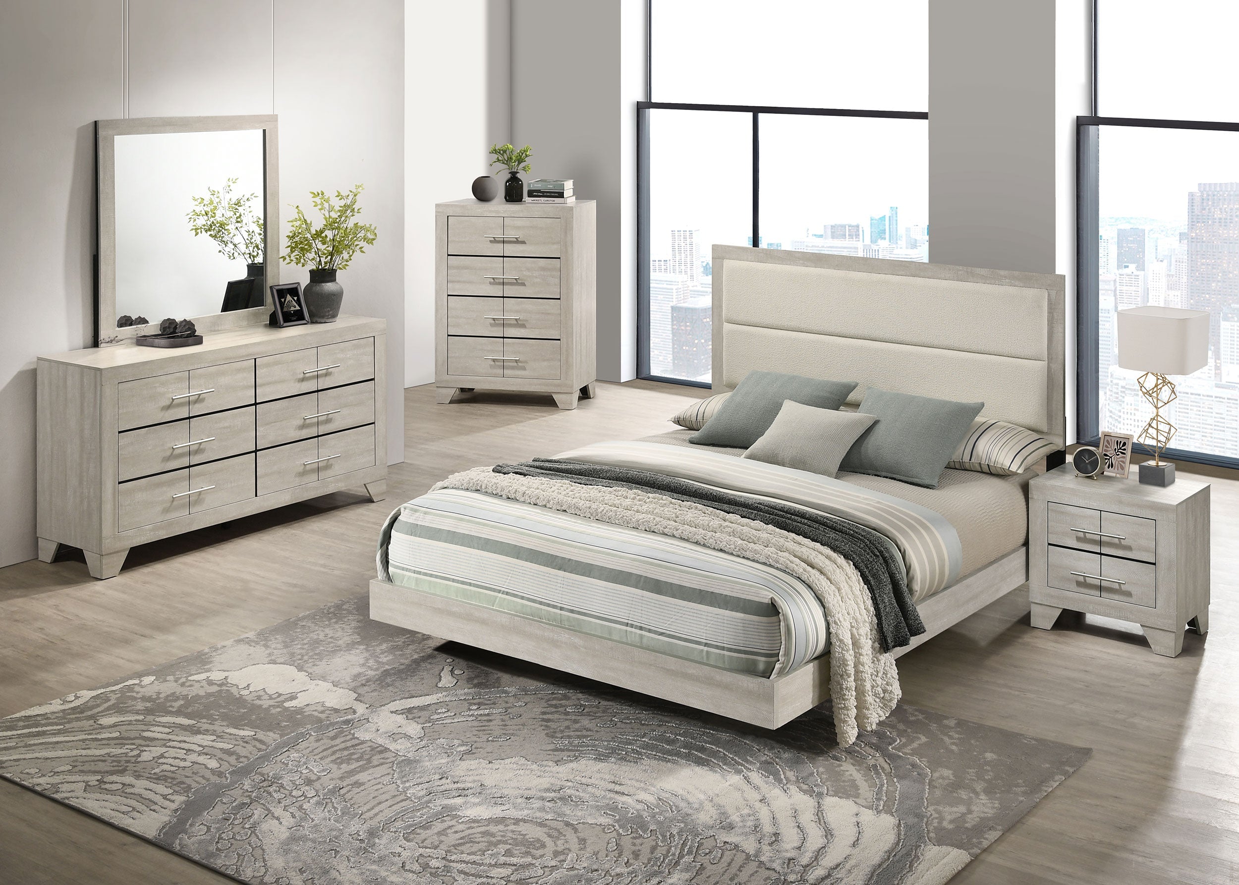 Trenton Bedroom Set Rustic Cream