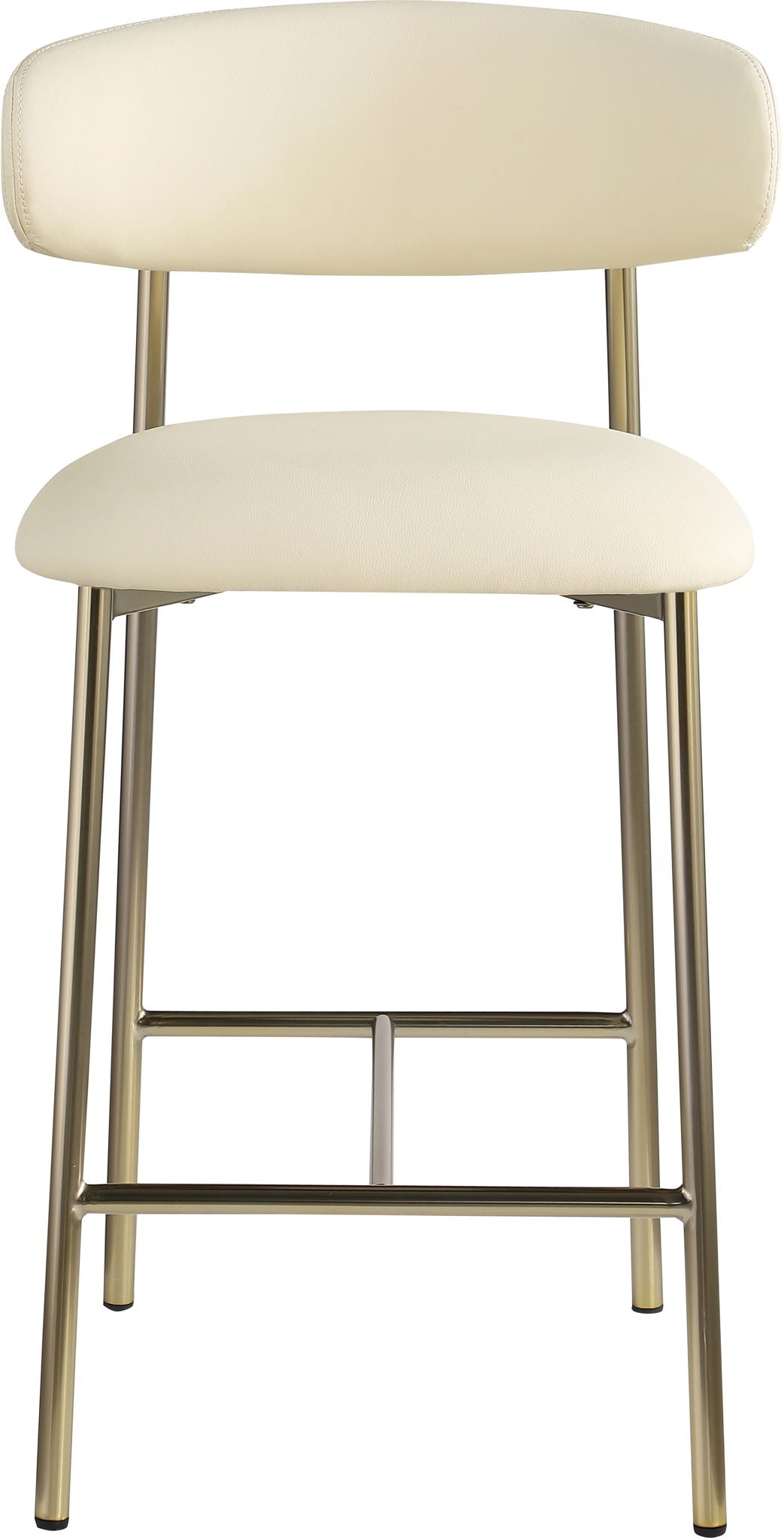 Lupita - Counter Stool (Set of 2) with Brushed Gold Frame