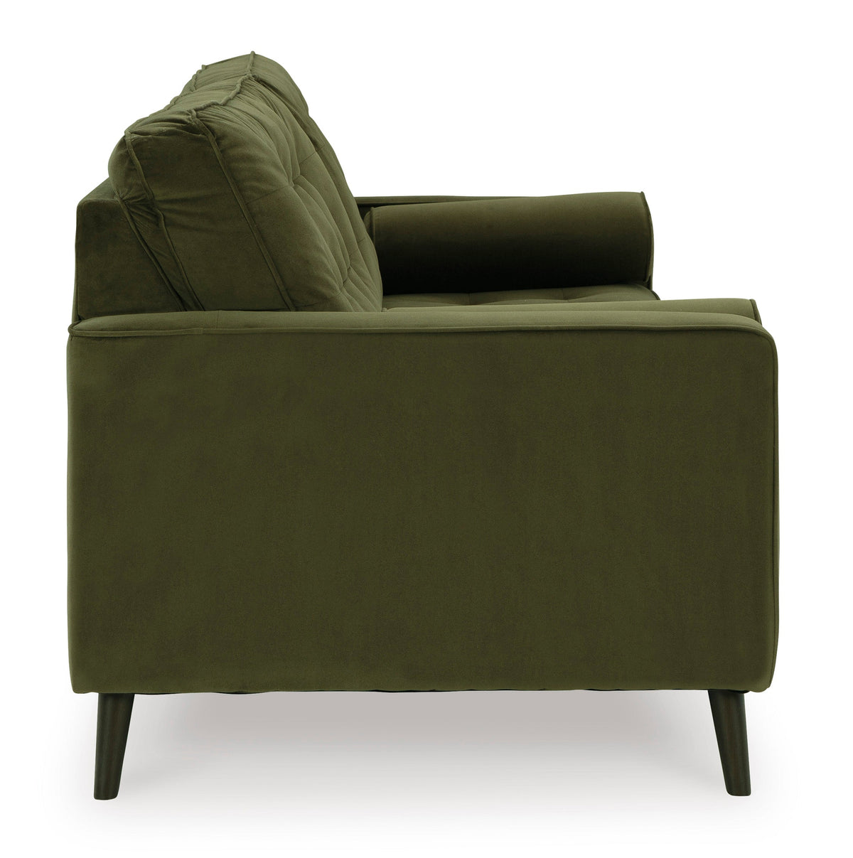 Reveon Lakes Olive Velvet Sofa & Loveseat Set — Button Tufting