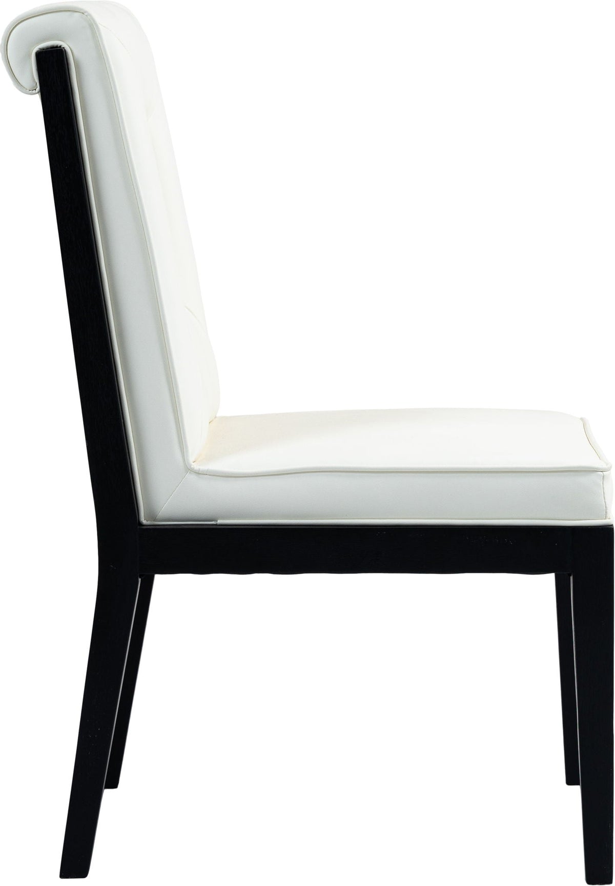 Gwendolyn - Faux Leather Dining Side Chair (Set of 2) with Black Frame