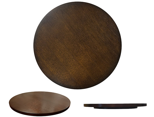Ferrara Rich Brown Lazy Susan — 21" Turntable