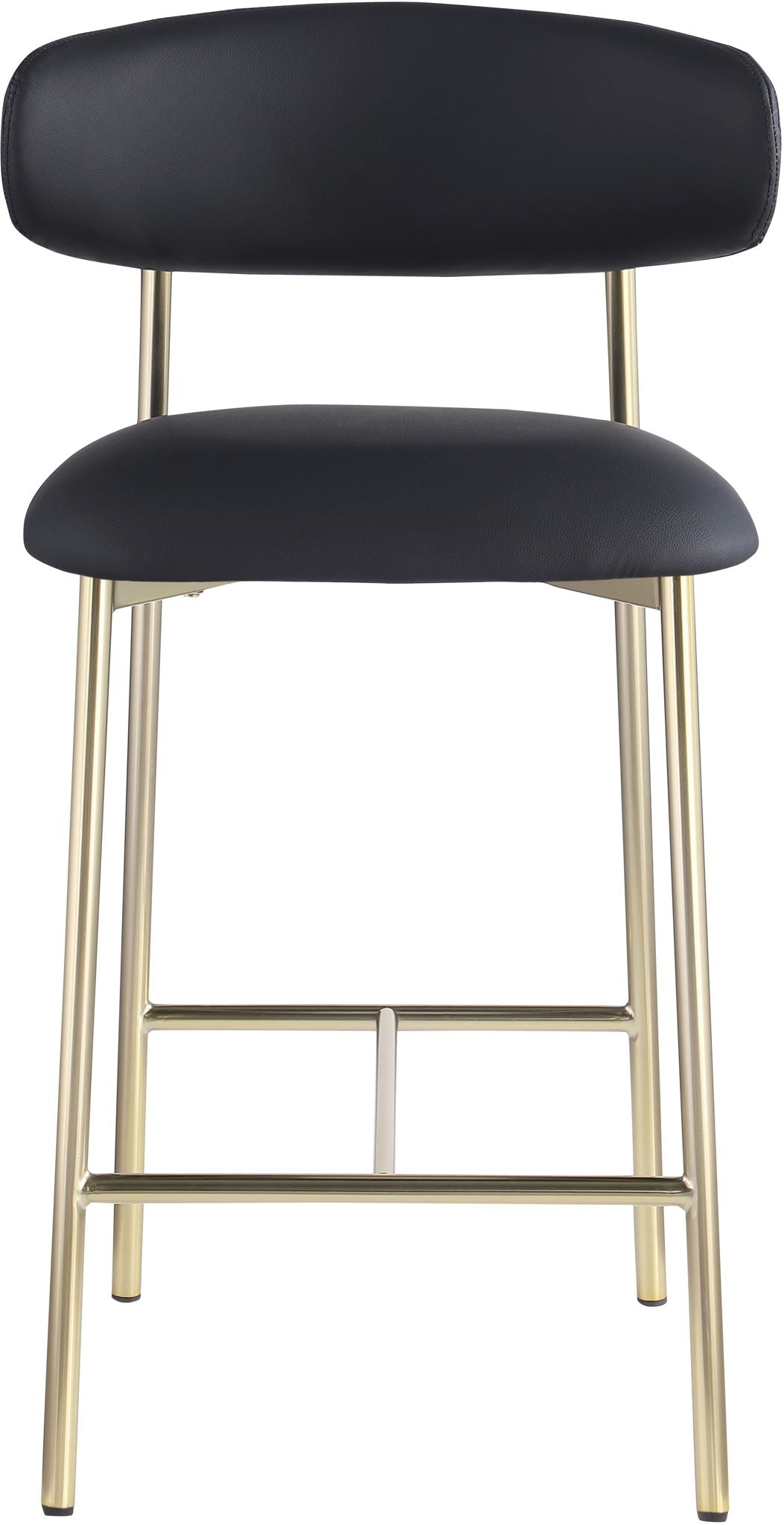Lupita - Counter Stool (Set of 2) with Brushed Gold Frame