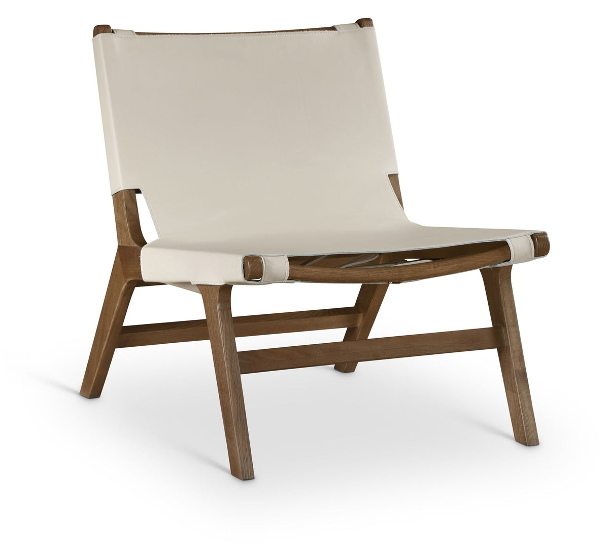 Rawlins Vegan Leather Accent Chair with Walnut Frame