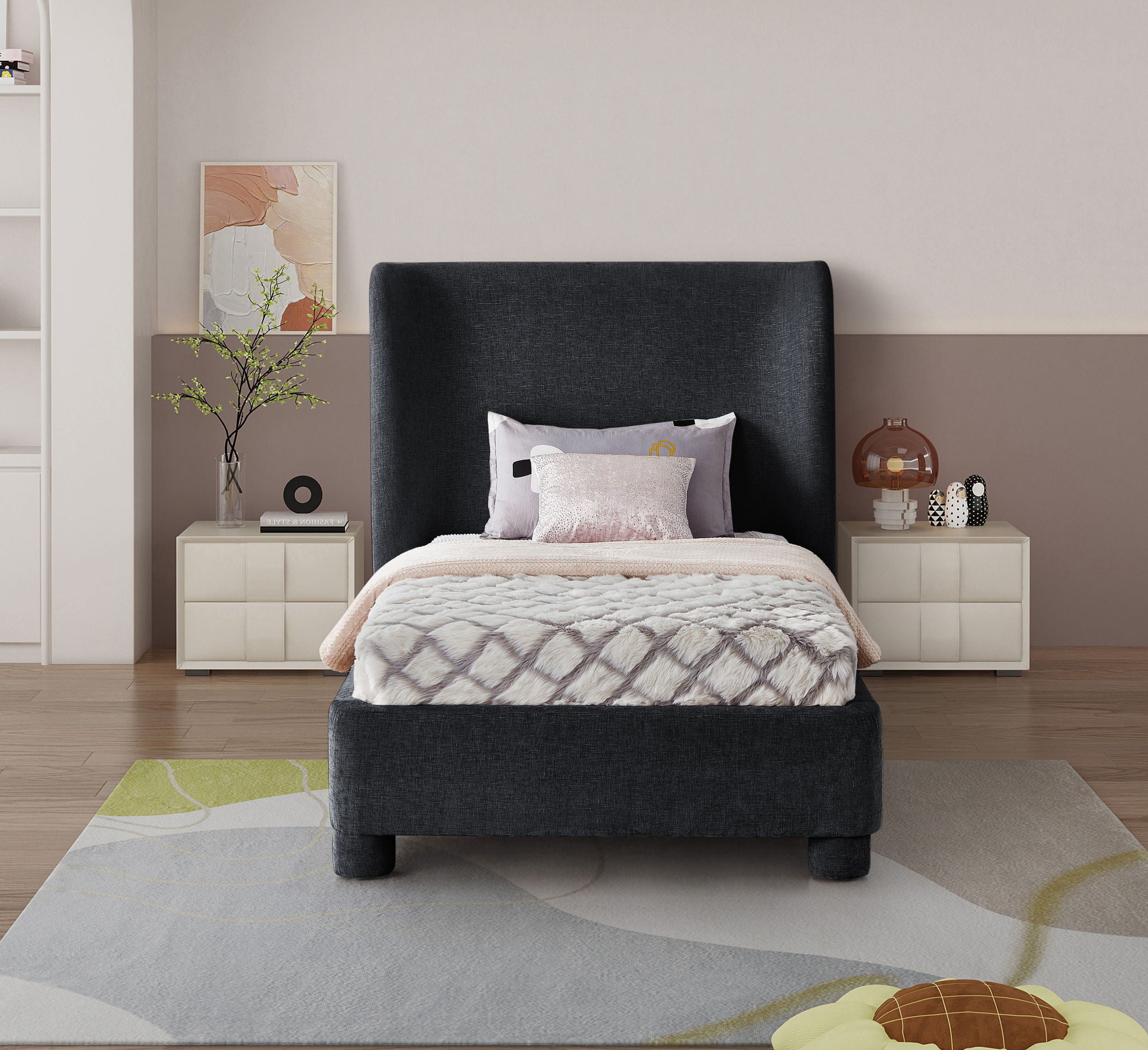 Penny - Chenille Fabric Bed