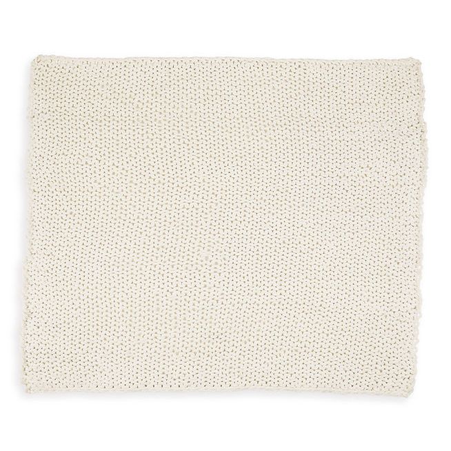 Chaddon Hand-Knitted Chenille Throw Blanket, 2 Colors