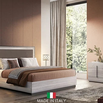 Blade II Upholstered Bedroom Set — Italian Made with LED Bed