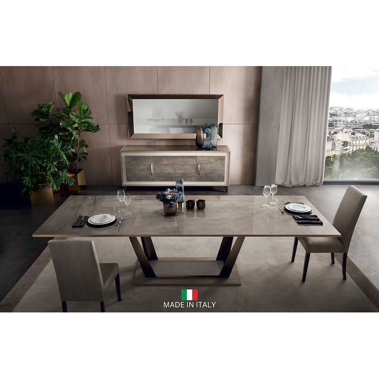 Ambra High Gloss Dining Collection — Extension Table