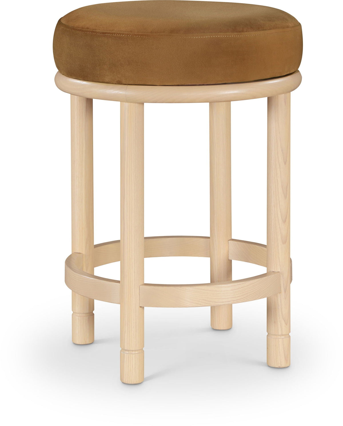 Monette - Counter Stool with Natural Base