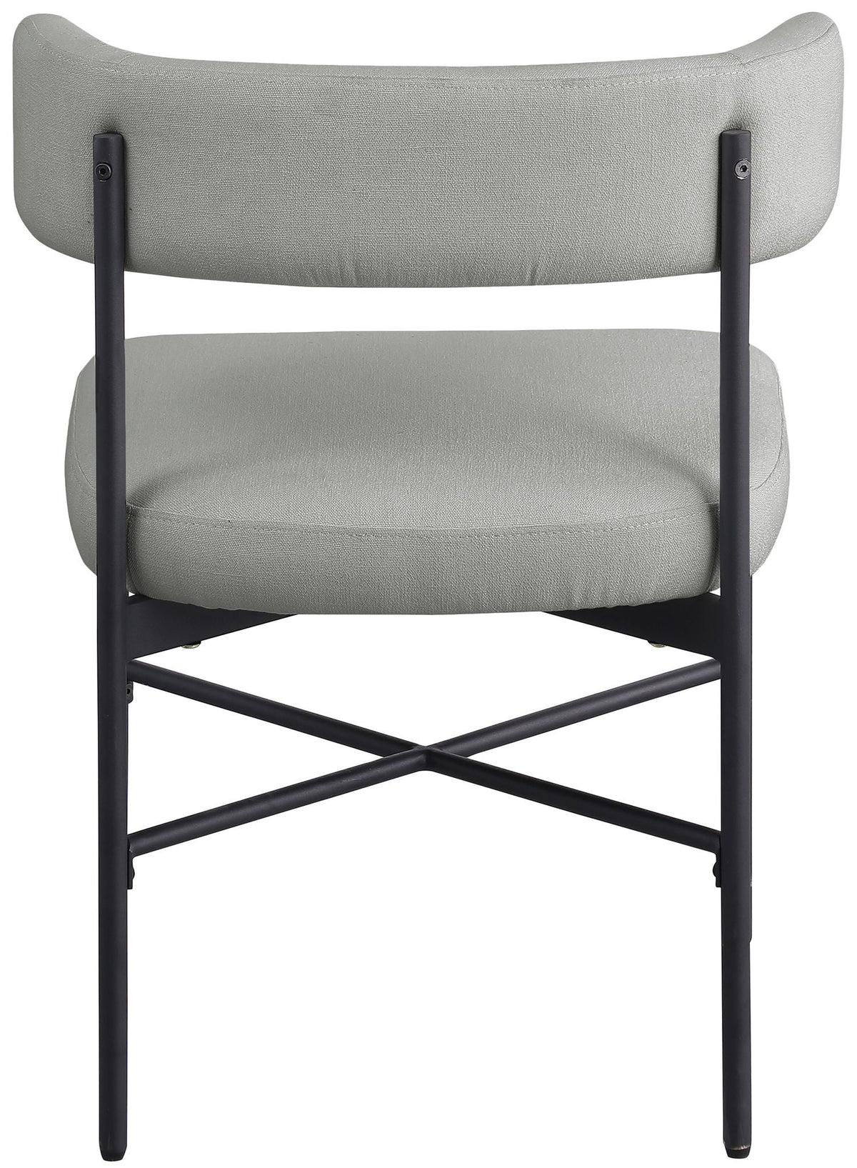 Rivage - Durable Dining Chair (Set of 2) with Black Frame