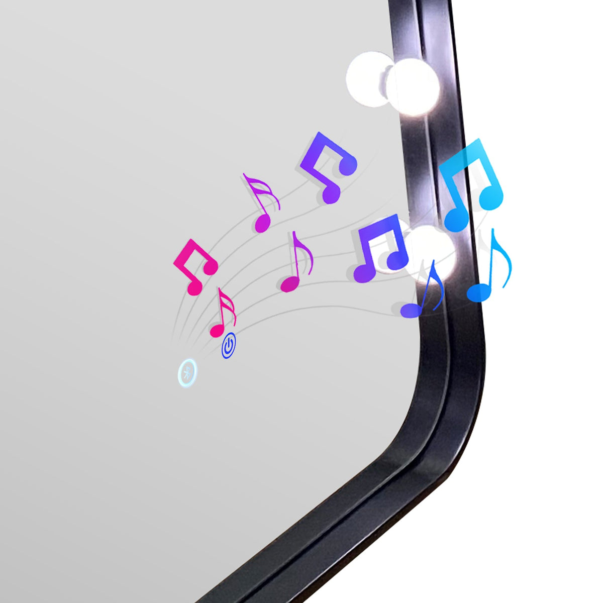 Hollywood 2 LED Vanity Mirror — Bluetooth Speakers